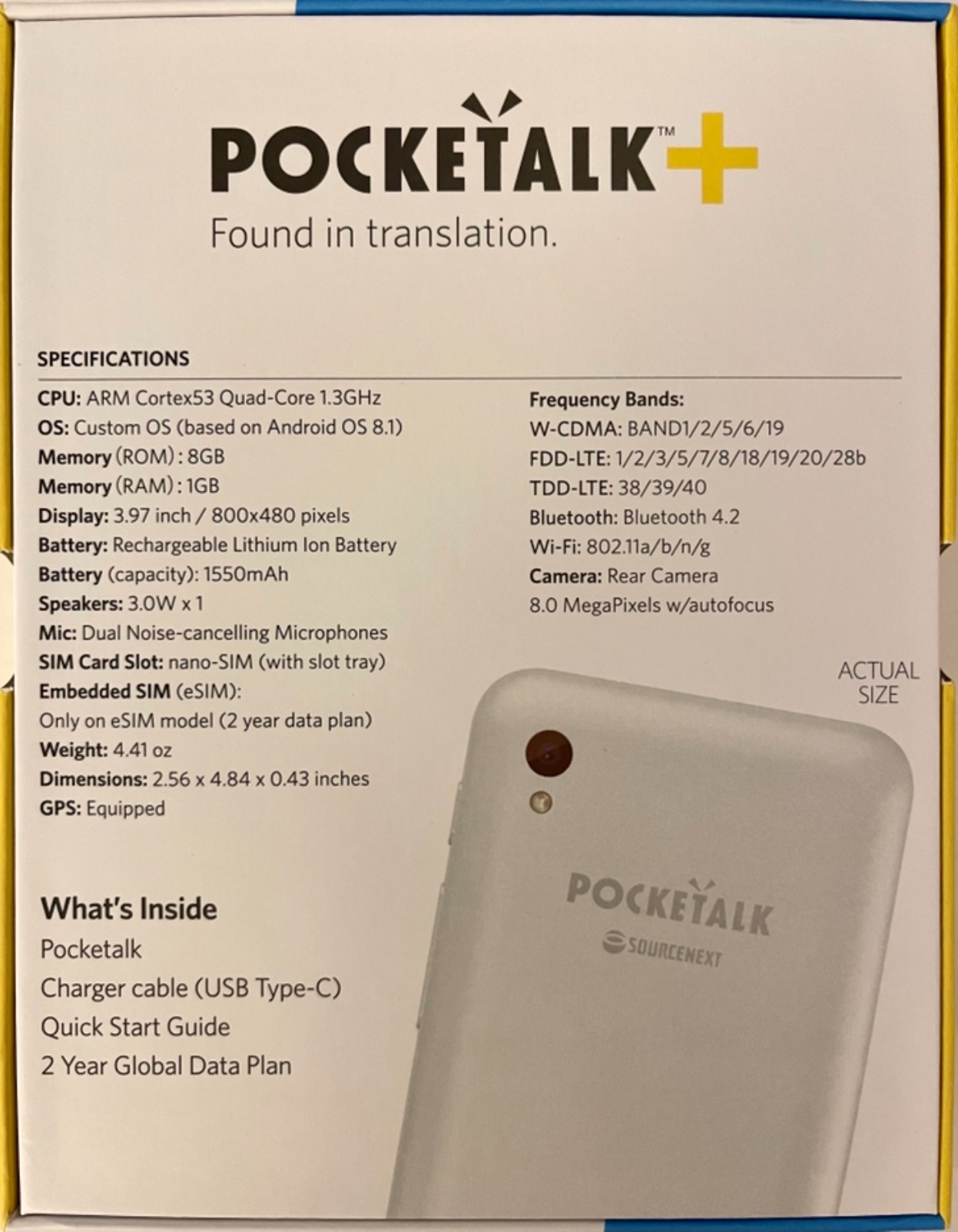 Pocketalk Plus -Real Time, Two-Way Voice & Camera 84+ Language Translator - Extra Large Screen, Longer Battery Life, HIPAA Compliant - Perfect for Travel, Business, Doctors, Nurses, Teachers, Students customer photo 1