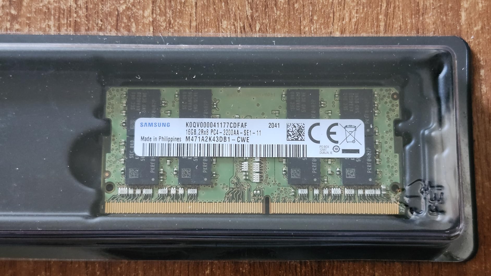Samsung 16GB DDR4 3200MHz SODIMM PC4-25600 CL22 2Rx8 1.2V 260-Pin SO-DIMM Laptop Notebook RAM Memory Module M471A2K43DB1-CWE customer photo 1