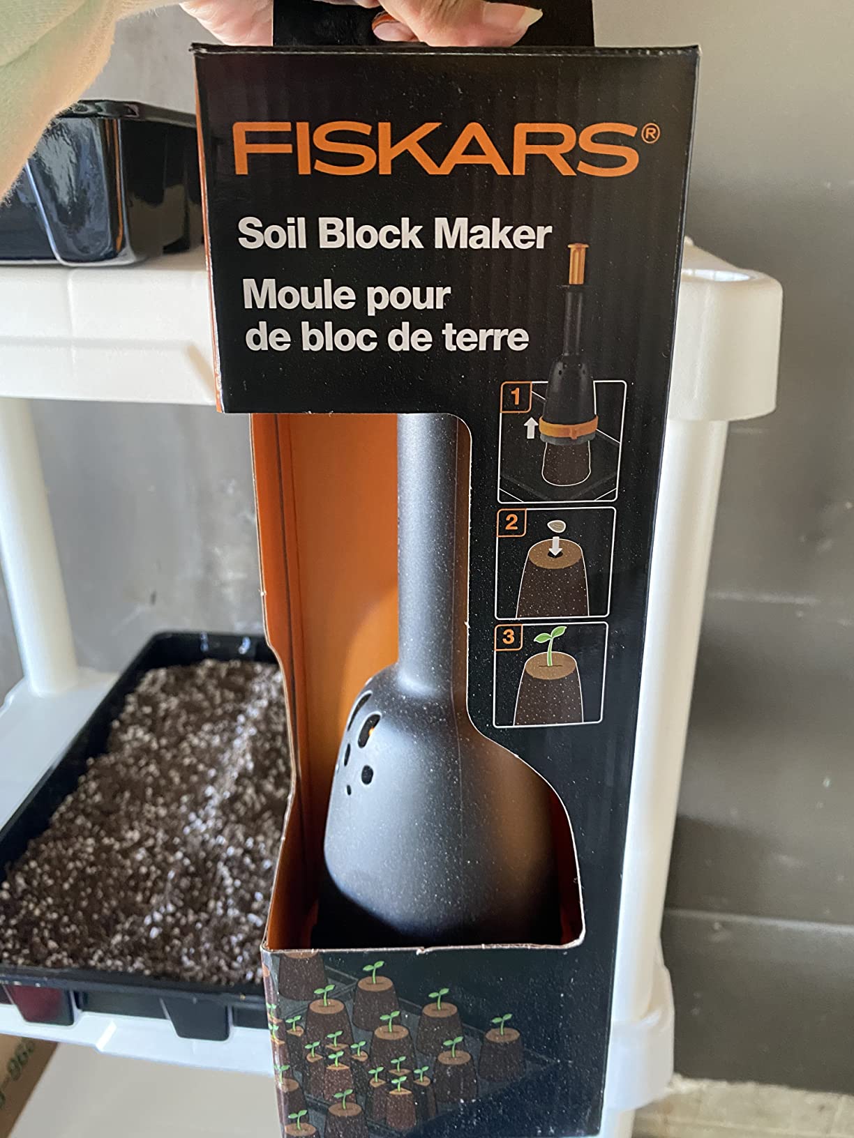 Fiskars Garden Soil Block Maker for Plant Seeds with Natural Air Pruning customer photo 1