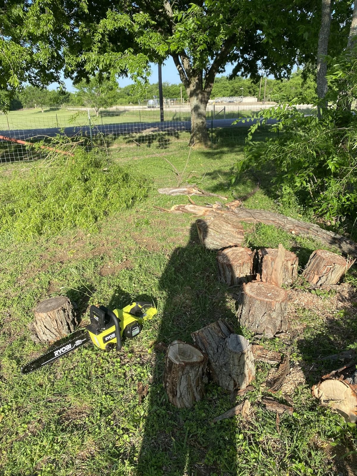 Ryobi 16 in. 40-Volt Lithium-Ion Brushless Electric Cordless Chainsaw (Tool Only) customer photo 1