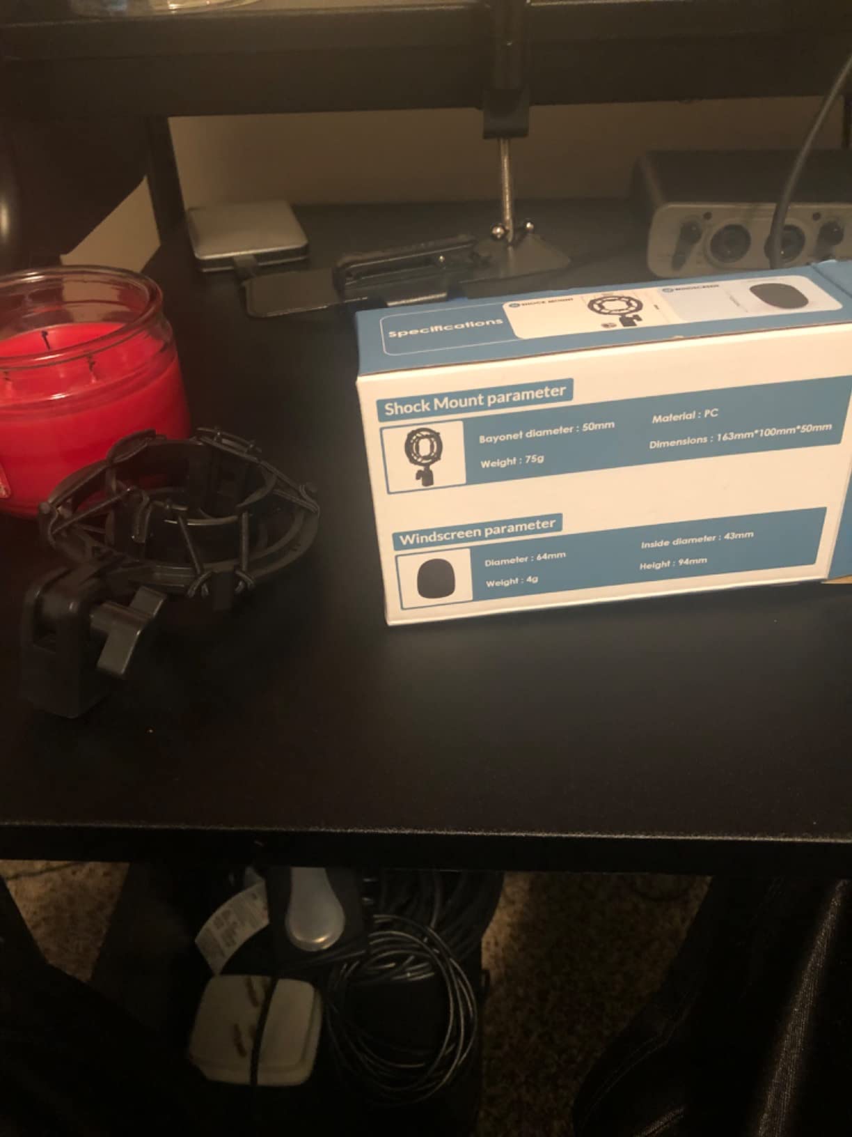 AT2020 Microphone Shock Mount with Pop Filter, Custom Built for AT2020 Mic customer photo 2