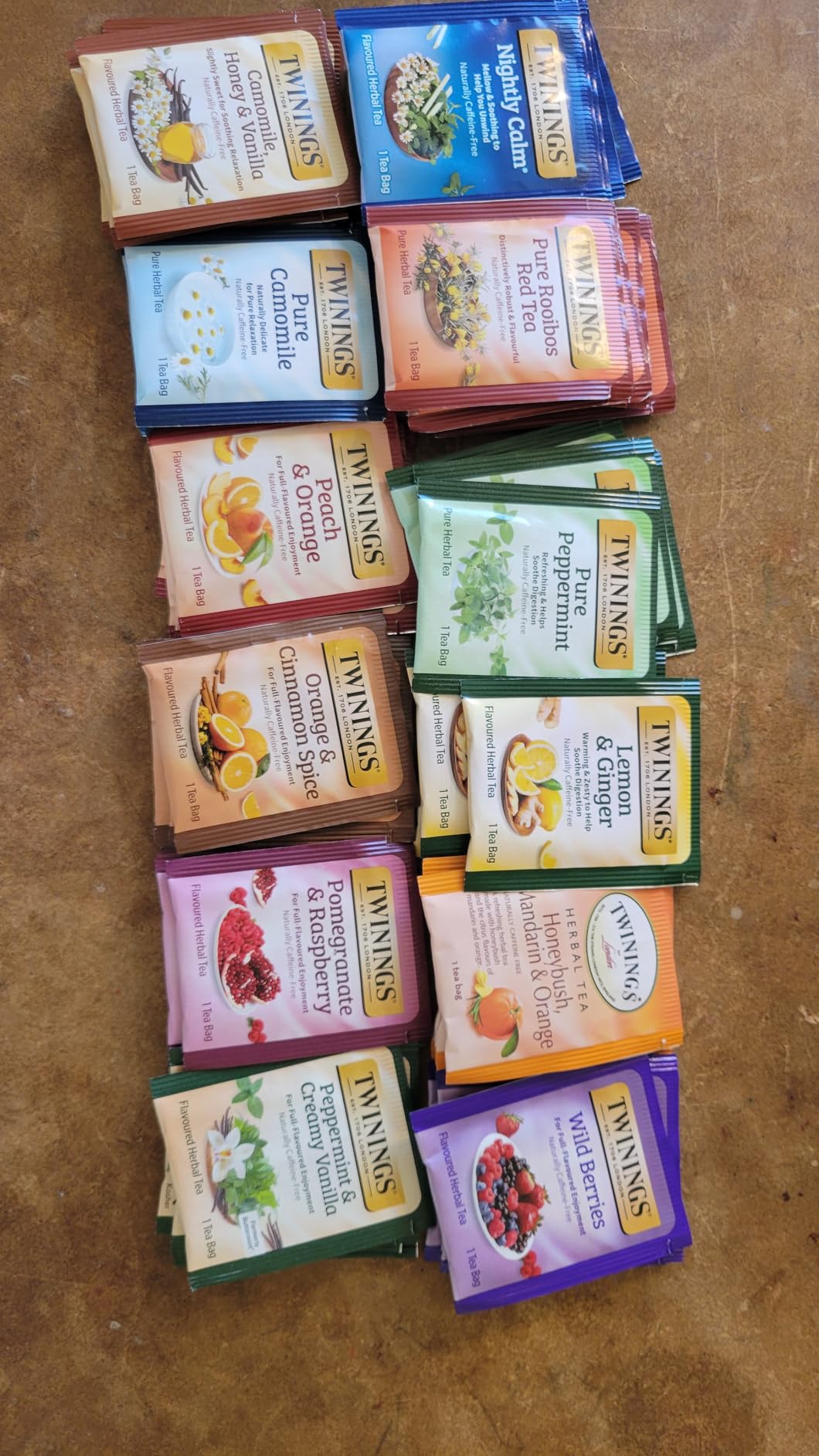 Twinings 48 Tea Bags Herbal Variety Pack - 12 Caffeine-Free Flavors + 20 Honey Sticks, Relaxing Herbal Tea Gift Set for Tea Lovers, Bedtime & Daily Wellness customer photo 2