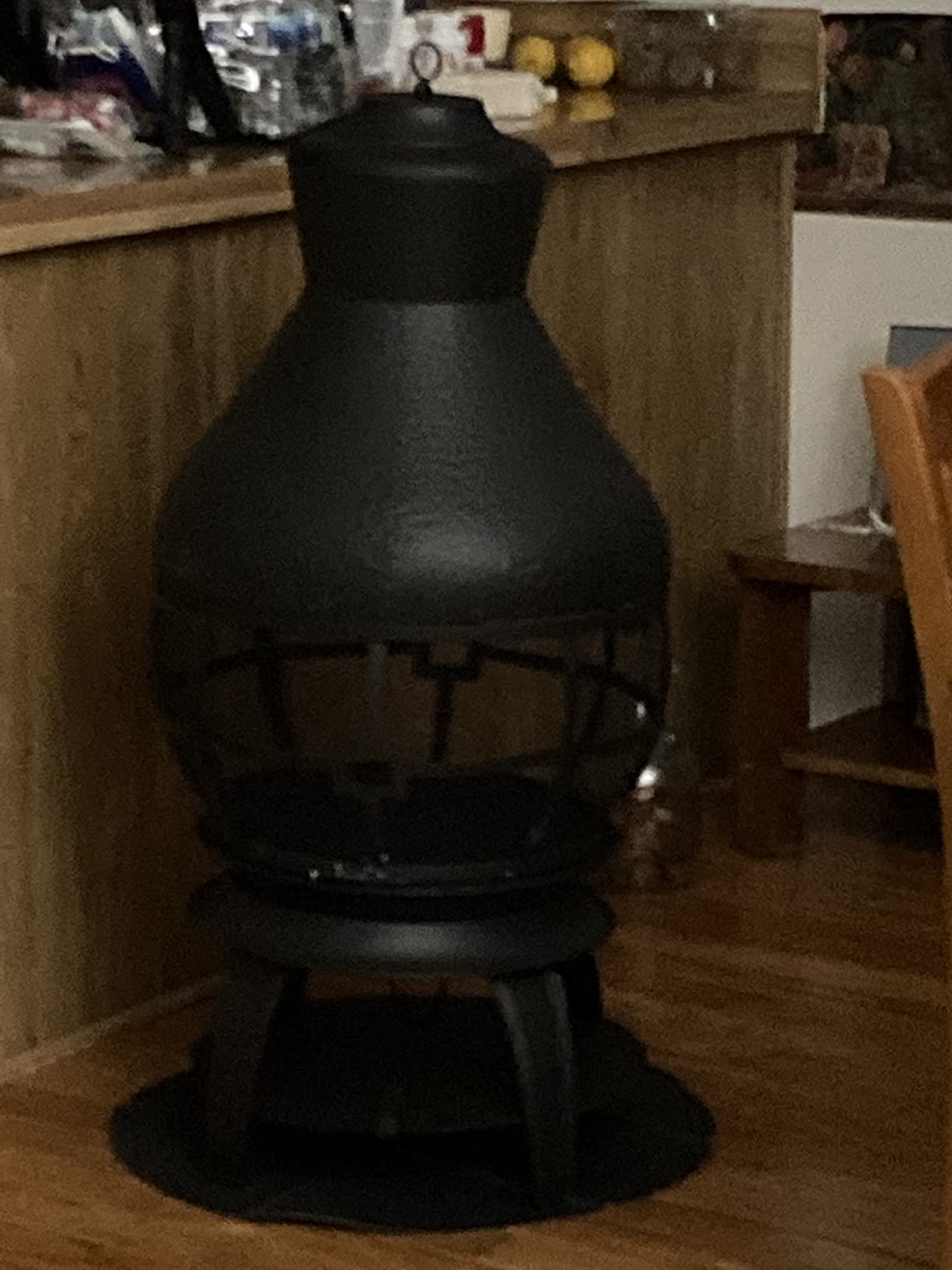 Giantex Wood Burning Chiminea, Heavy Duty Fireplace Chiminea for Patio customer photo 1