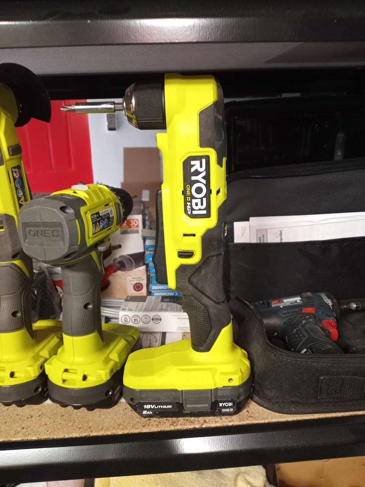 RYOBI ONE+ HP 18V Brushless Cordless Compact 3/8 in. Right Angle Drill (Tool Only) customer photo 1