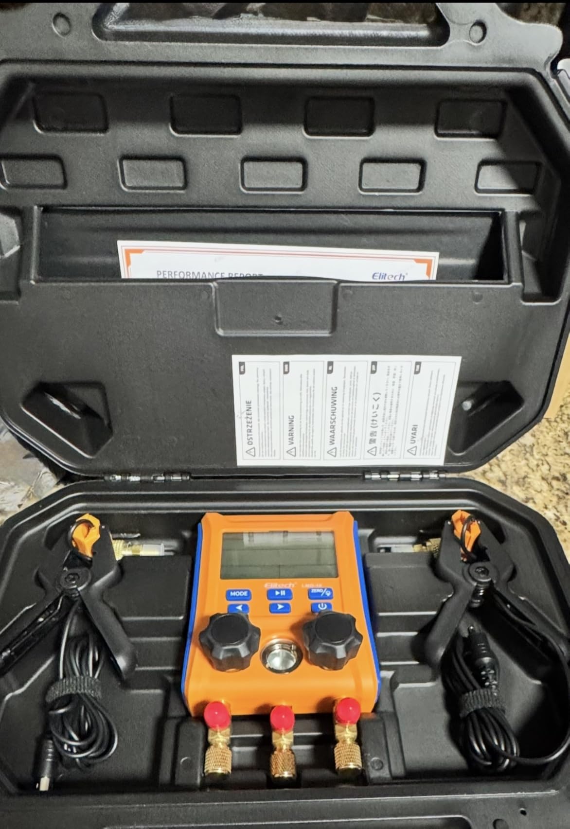 Elitech LMG-10 2-Way HVAC Manifold with Wired Temp Clamps customer photo 2
