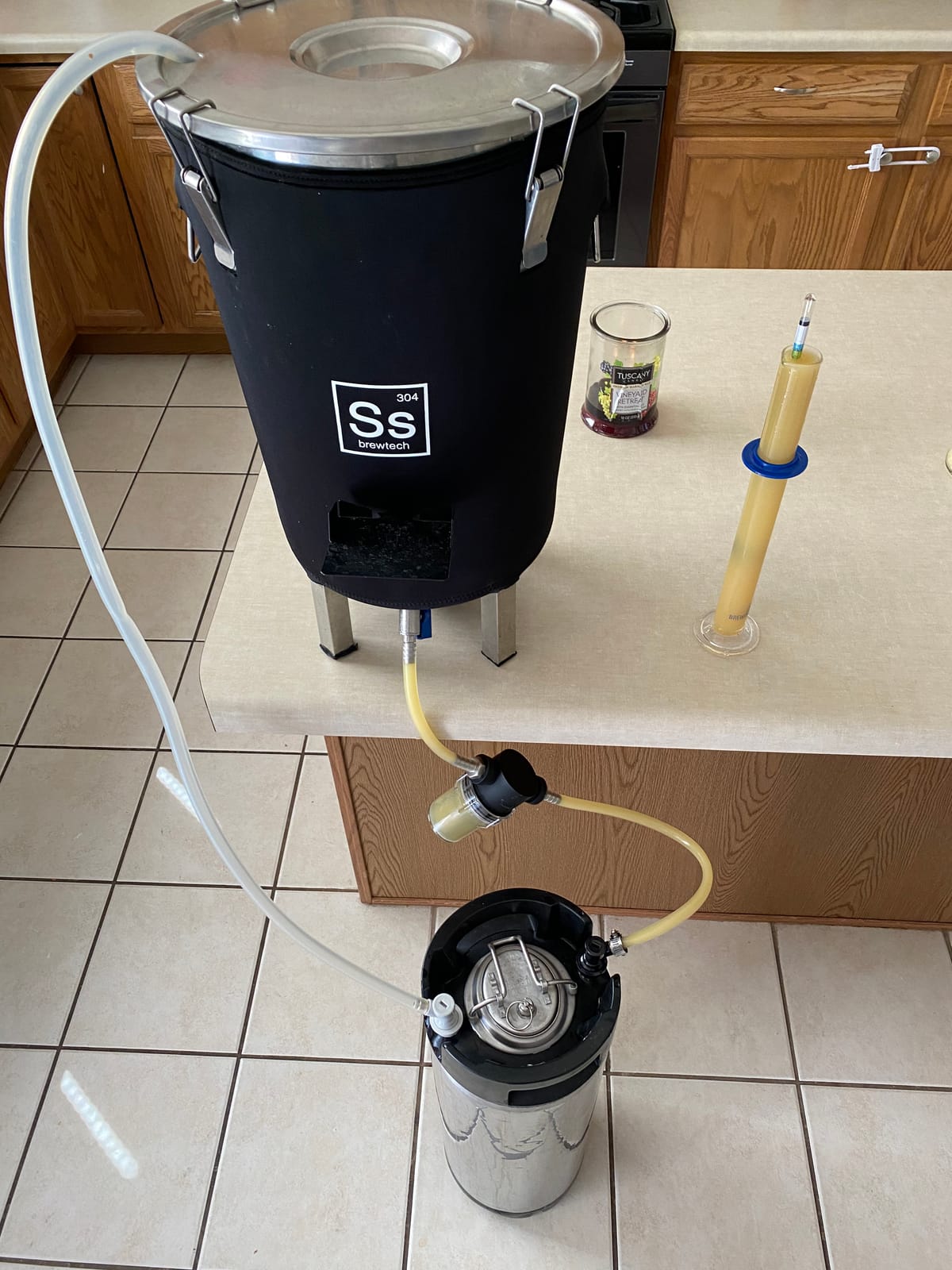 Inline beer filter Home Brewing Hose Barb in-Line Strainer 180 micron 80 mesh Water & Beer Filtering White customer photo 1