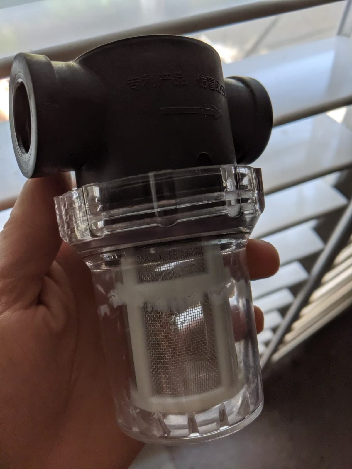 Inline beer filter Home Brewing Hose Barb in-Line Strainer 180 micron 80 mesh Water & Beer Filtering White customer photo 2