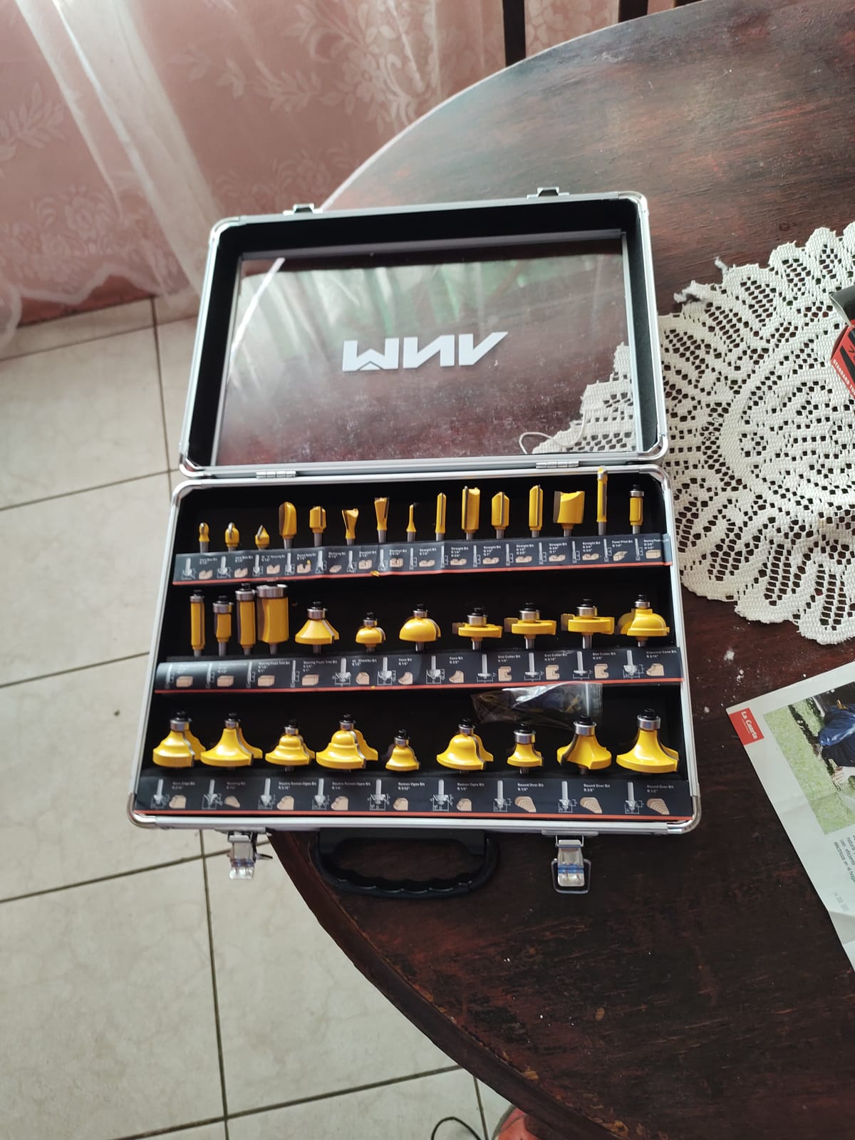 MNA Router Bits 35 Pcs Set | 35 Pieces 1/4 Inch Shank Router Bit Kit. American Router Bit Set Complete Set. customer photo 1