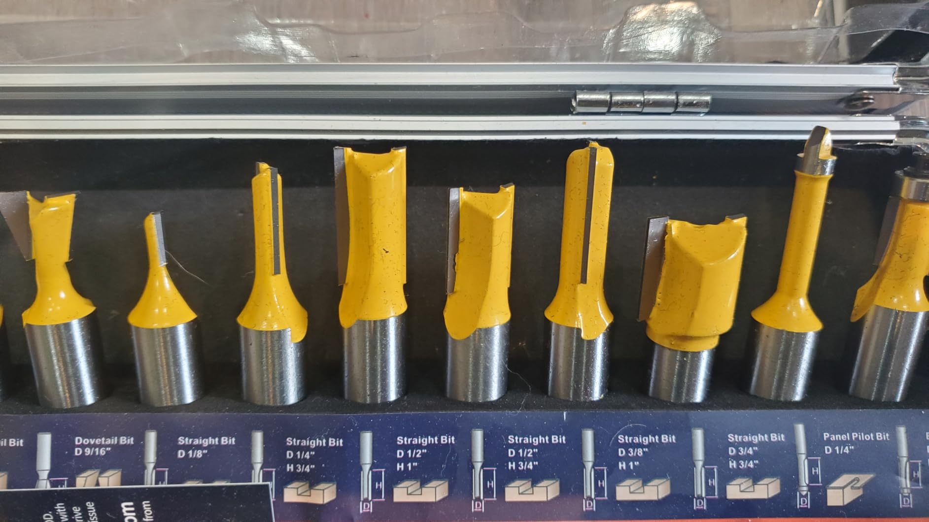 MNA Router Bits 35 Pcs Set | 35 Pieces 1/4 Inch Shank Router Bit Kit. American Router Bit Set Complete Set. customer photo 2