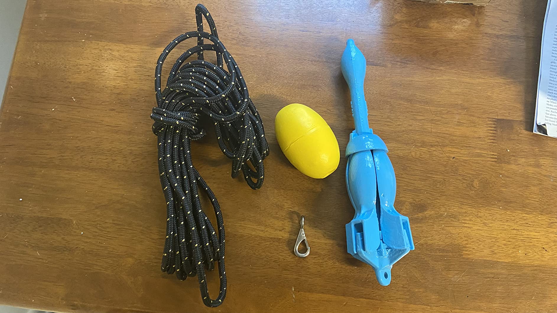 XIALUO Marine Kayak Anchor Kits 3.5 lb Folding Anchor Accessories with 30 ft Rope for Fishing Kayaks, Canoe, Jet Ski, SUP Paddle Board and Small Boats customer photo 2