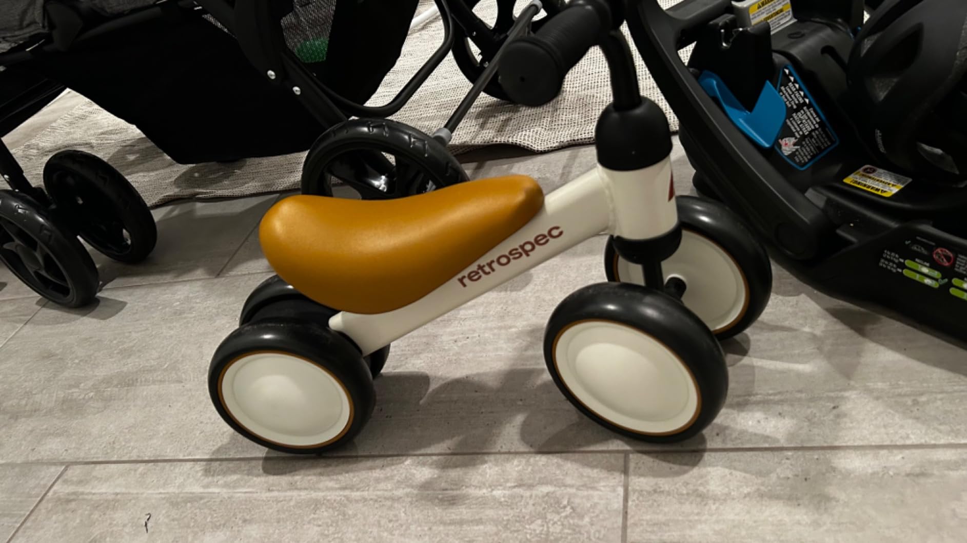 Retrospec Cricket Baby Balance Bike, 4-Wheel Ride-On Toy for Ages 12-24 Months – First Bike & Toddler Bike for 1 Year Old Boys & Girls, First Birthday Gift customer photo 2
