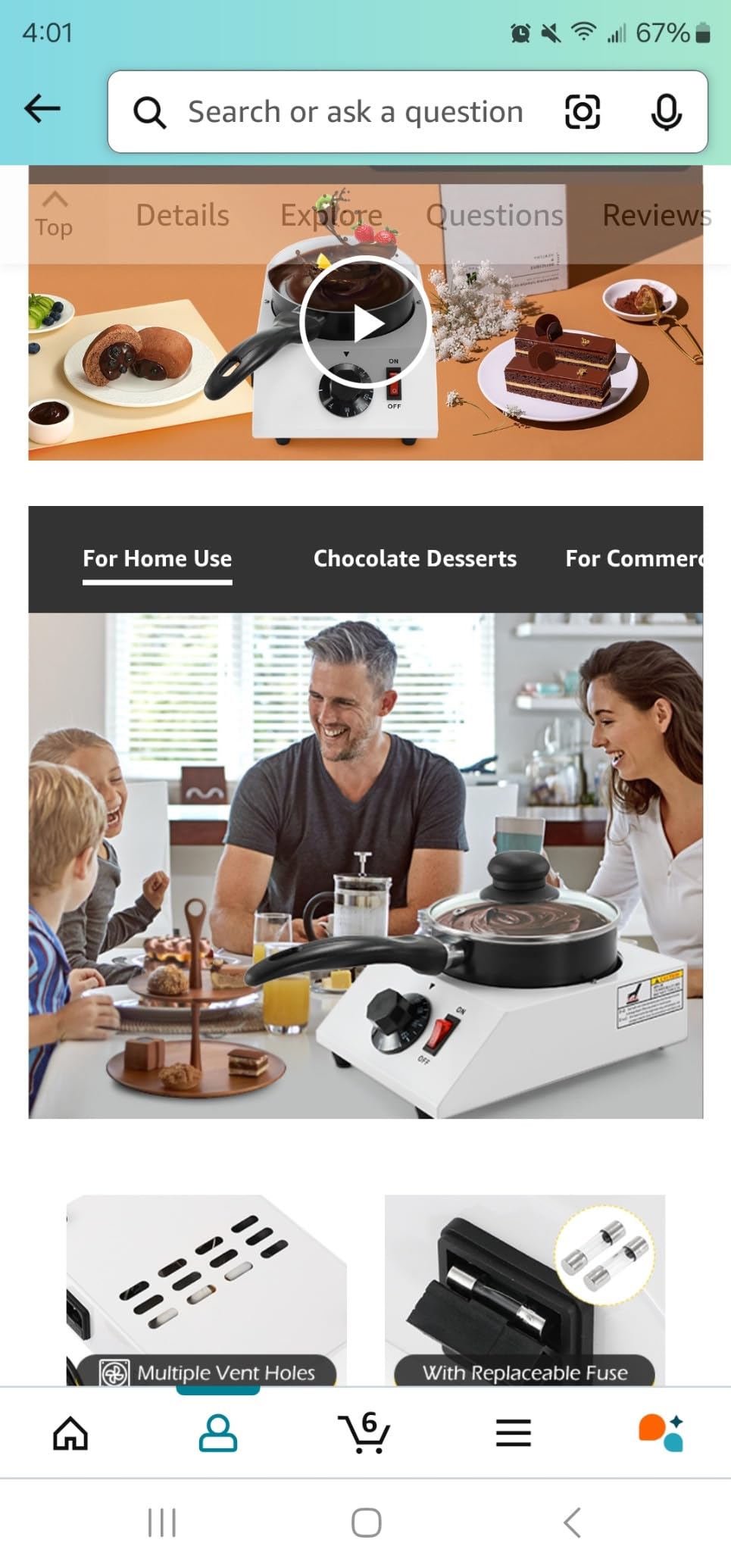 Dyna-Living Chocolate Melting Pot Dual-Pot Chocolate Tempering Machine customer photo 2