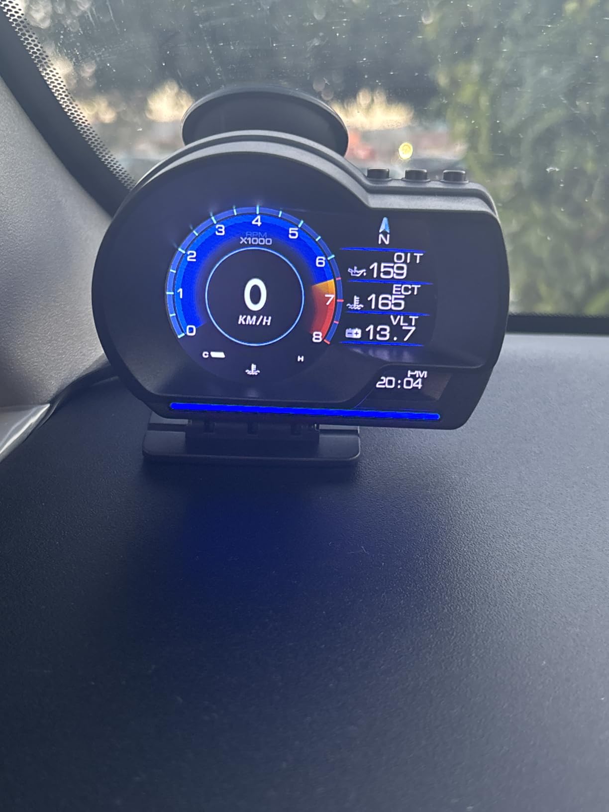 wiiyii OBD2 Gauge Display Head Up Display for Cars, Speedometer for Car P6 customer photo 1