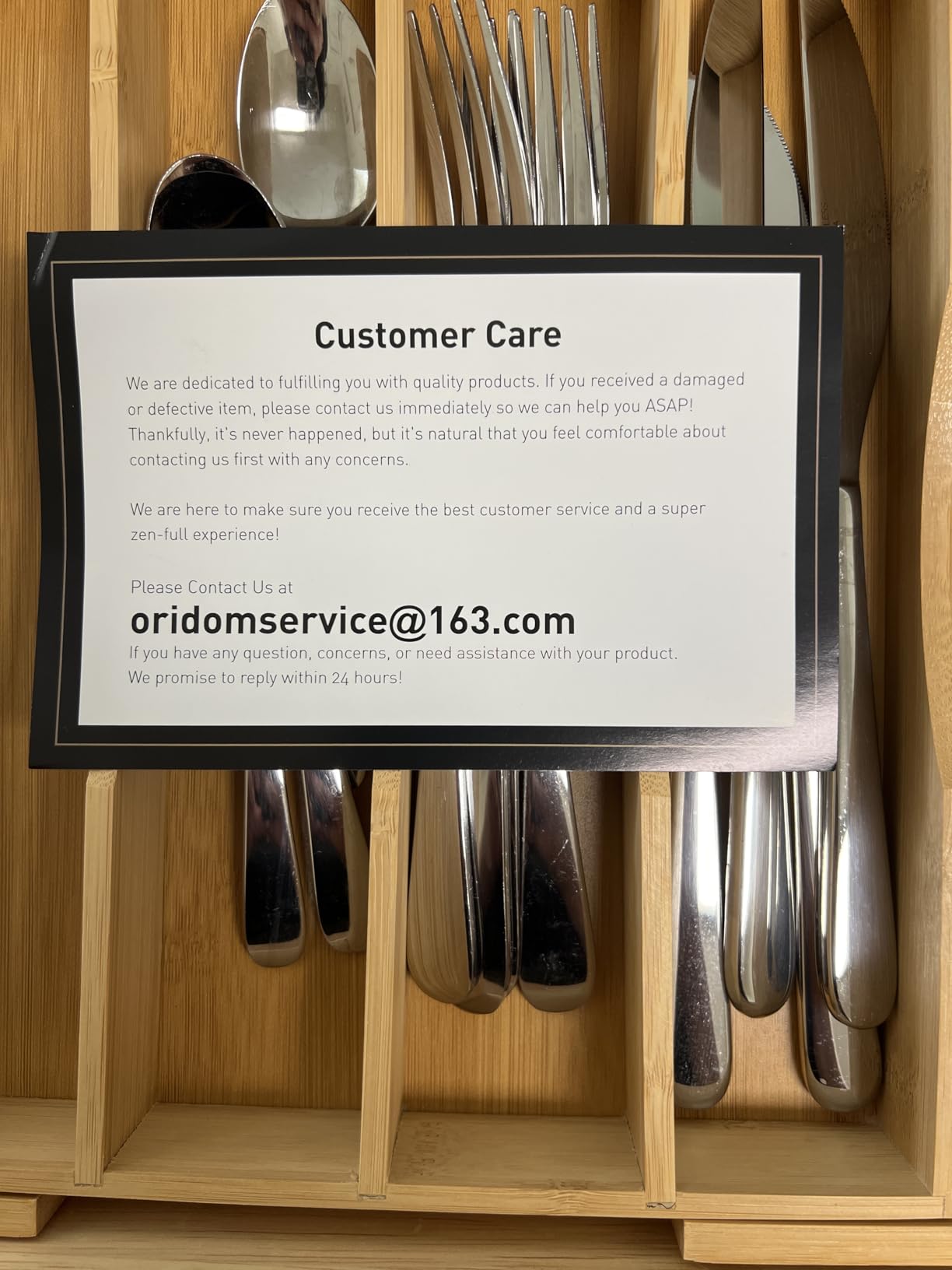 Expandable Bamboo Kitchen Drawer Organizer for Cutlery and Utensils, Adjustable Bamboo Wood Cutlery Tray in Drawer for Flatware and Silverware in Kitchen, (Natural) customer photo 2