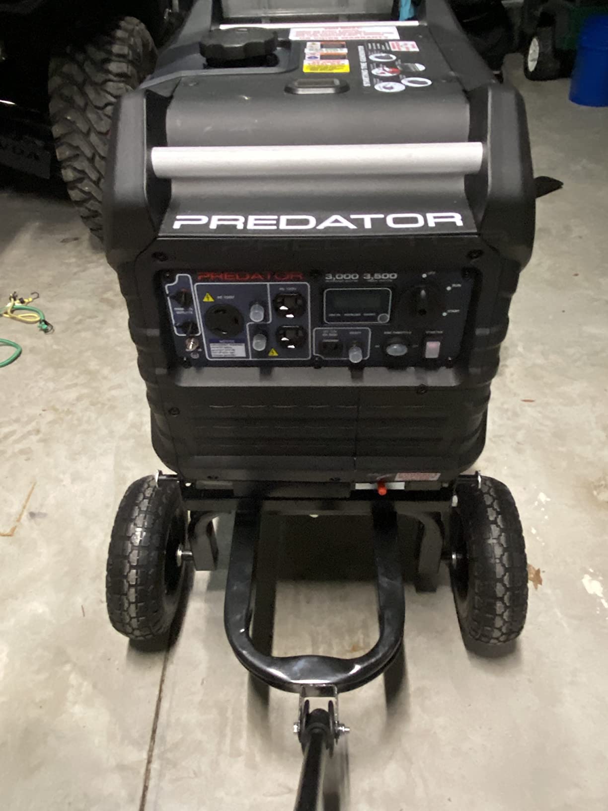 Swivel Wagon All Terrain Foam Wheel Kit Set FITS fitted for compatible with Predator 3500 Generator Inverter customer photo 1