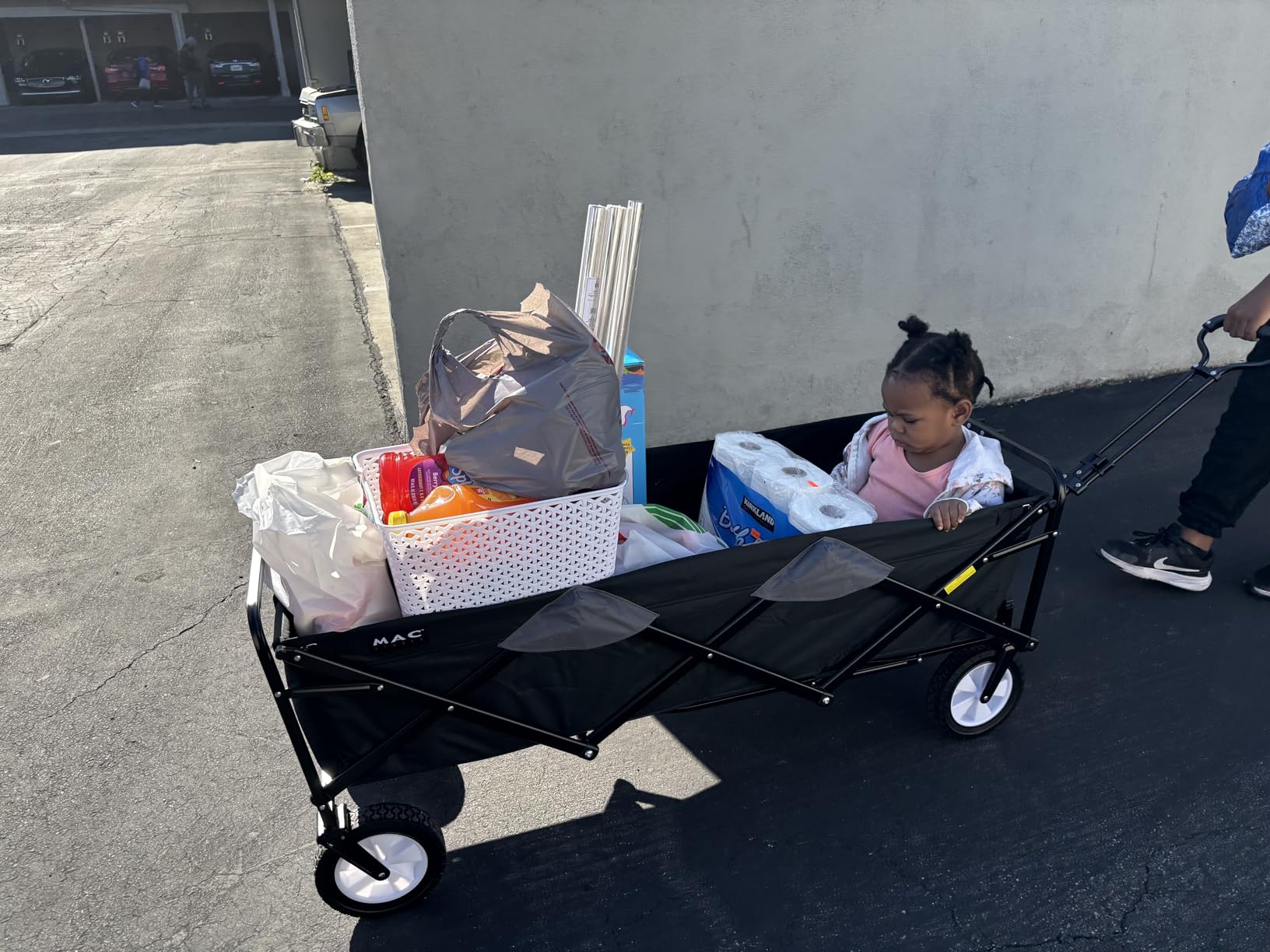 Mac Sports WTCX-201 Extended Collapsible Folding Outdoor Utility Wagon, Red customer photo 1