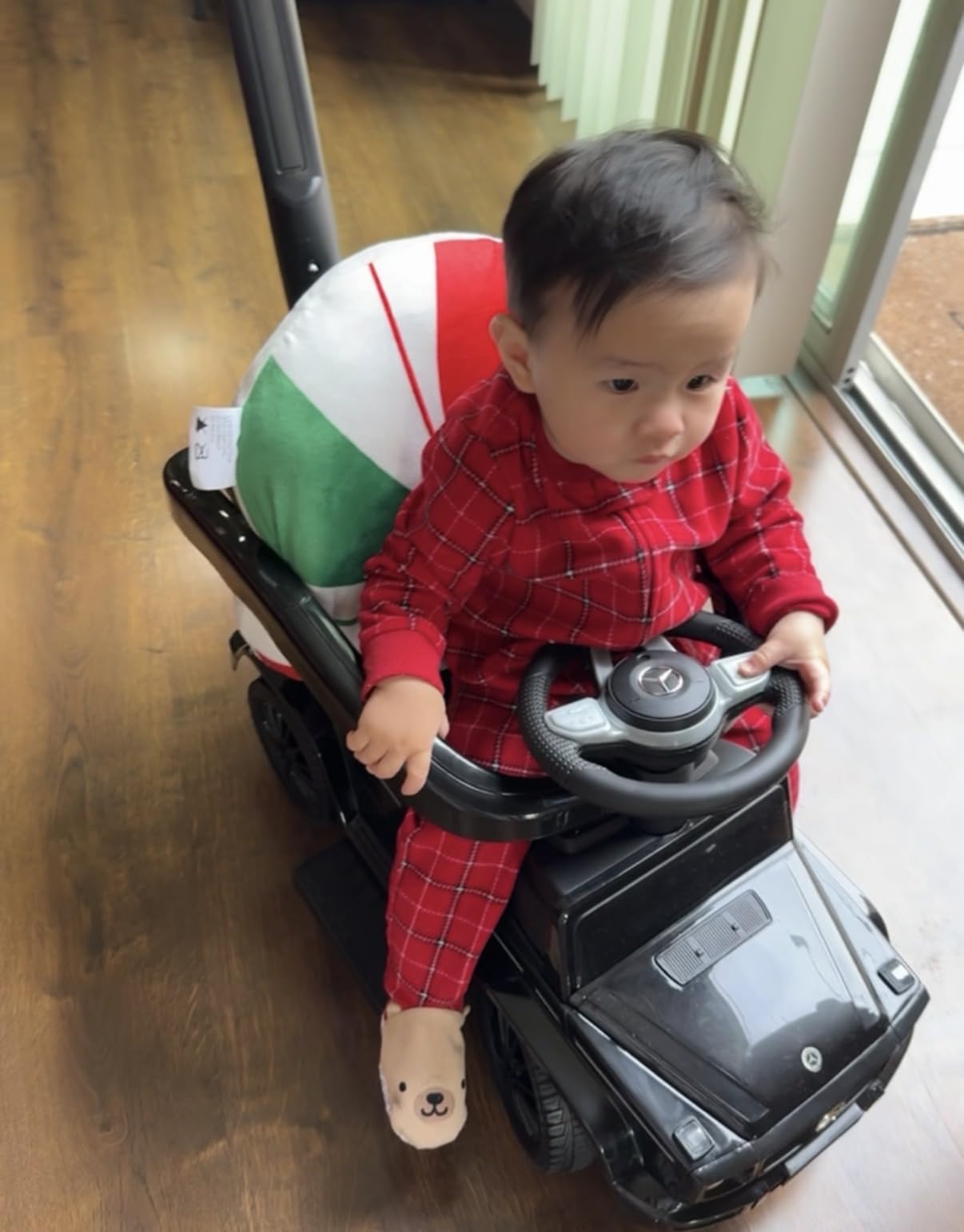 Best Ride On Cars Kids Outdoor Stroller Mercedes G-Wagon for Toddlers 1 to 3 Years Old with Music, Horn Sounds, and Handle, White customer photo 1