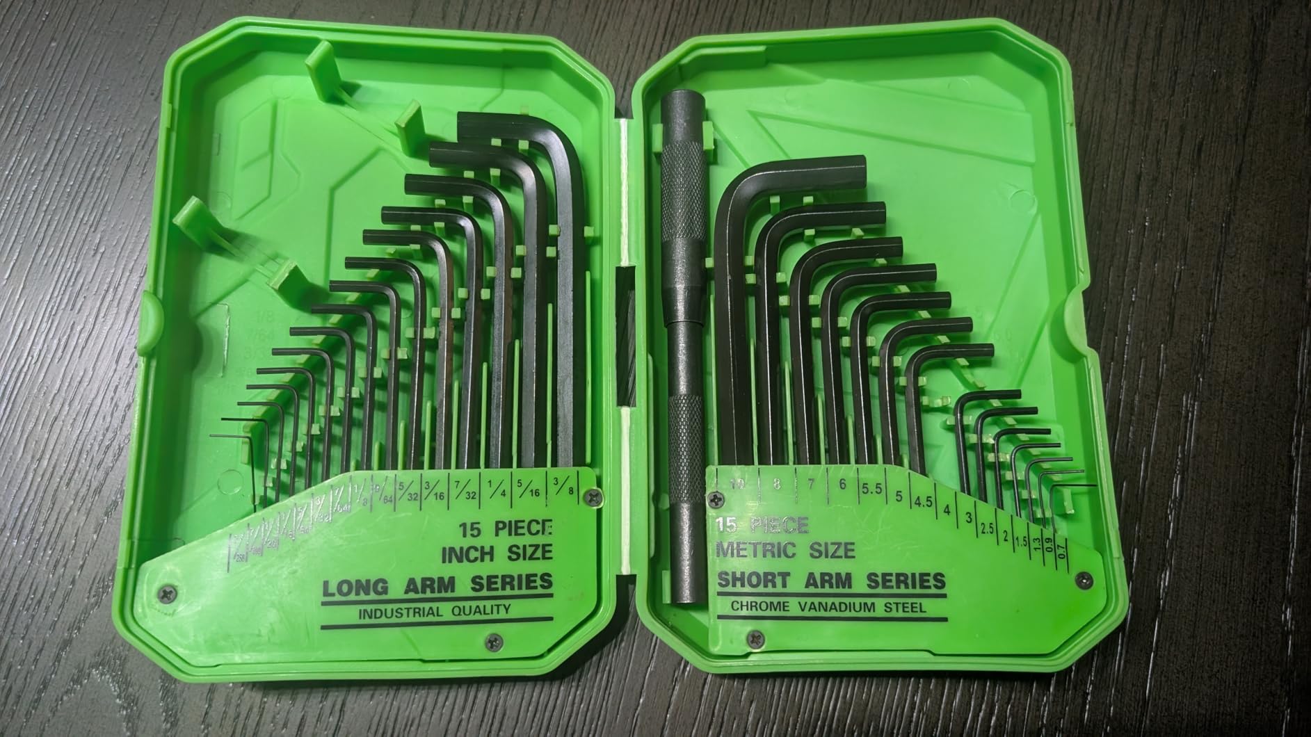 SWANLAKE GARDEN TOOLS 32-Piece Hex Key Allen Wrench Set, SAE and Metric Allen Keys MM(0.7mm-10mm) SAE(0.028