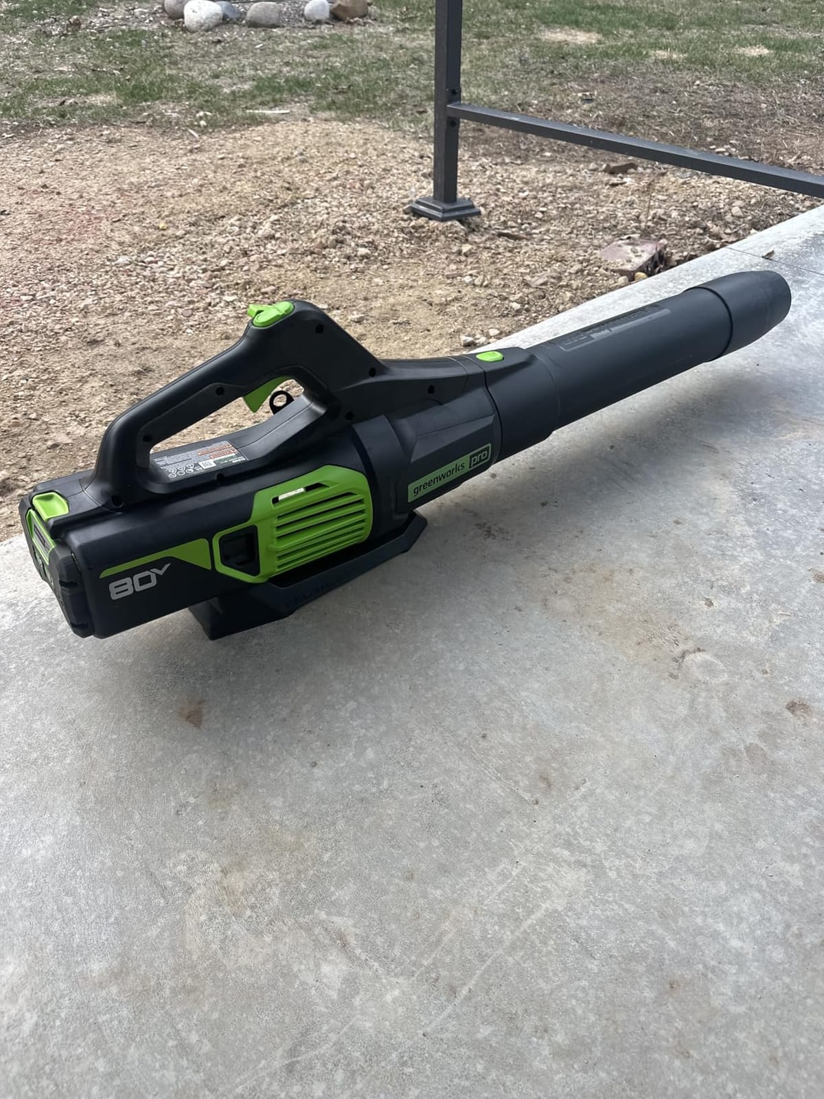 Greenworks 80V Electric Leaf Blower, 730 CFM, Tool Only customer photo 1