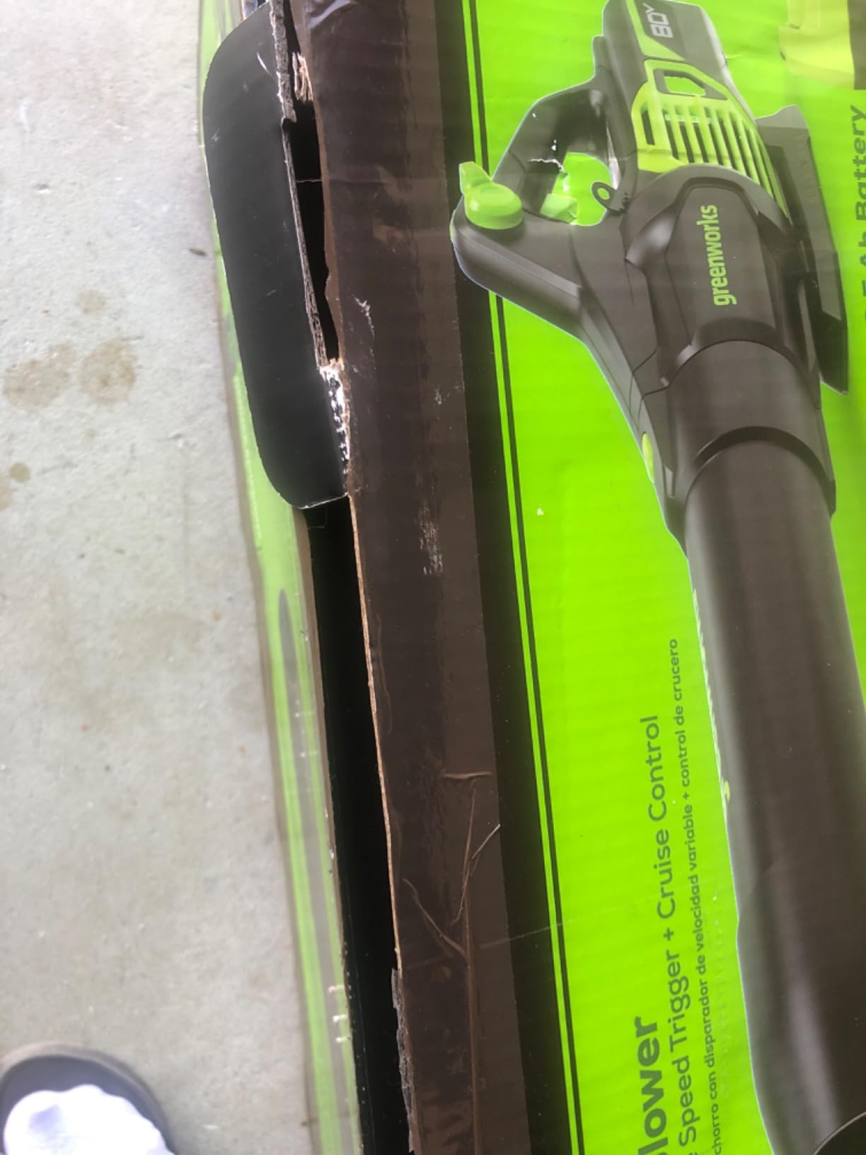Greenworks 80V Electric Leaf Blower, 730 CFM, Tool Only customer photo 2