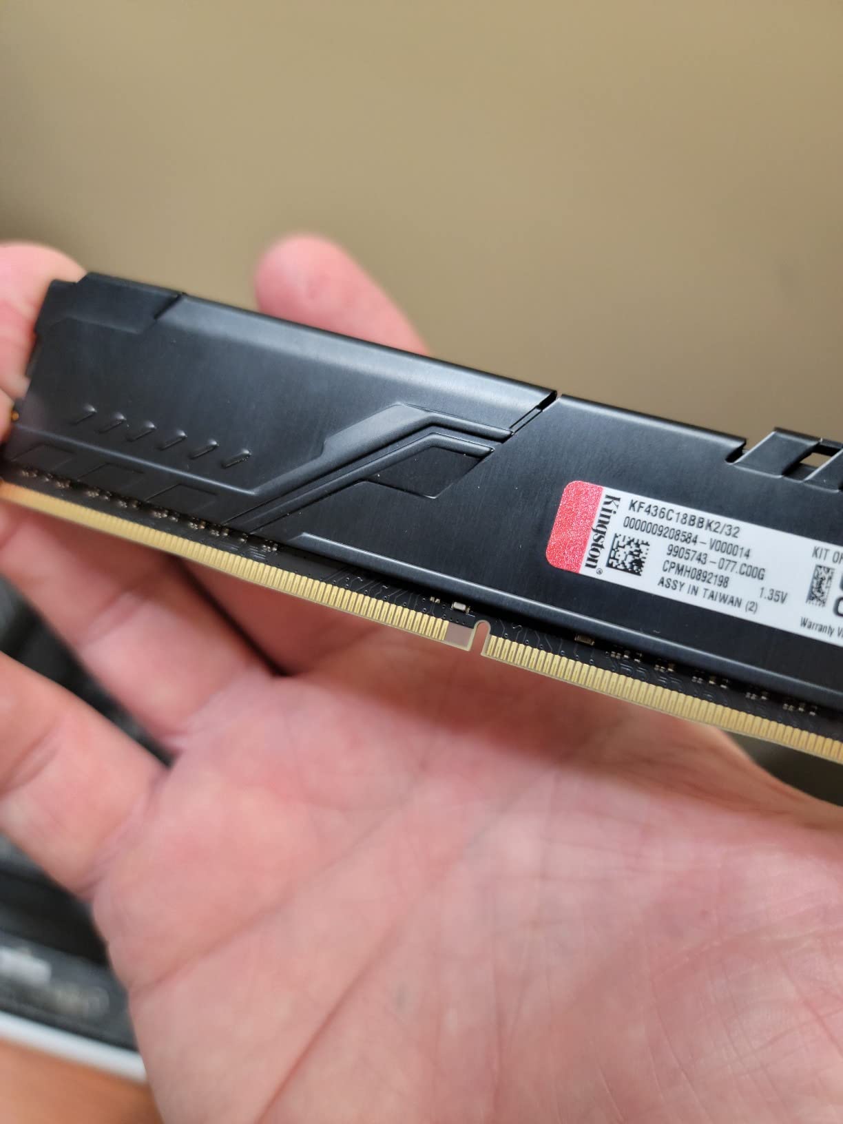Kingston FURY Beast 32GB (2x16GB) 3600MT/s DDR4 CL18 Desktop Memory Kit of 2 KF436C18BBK2/32 customer photo 2