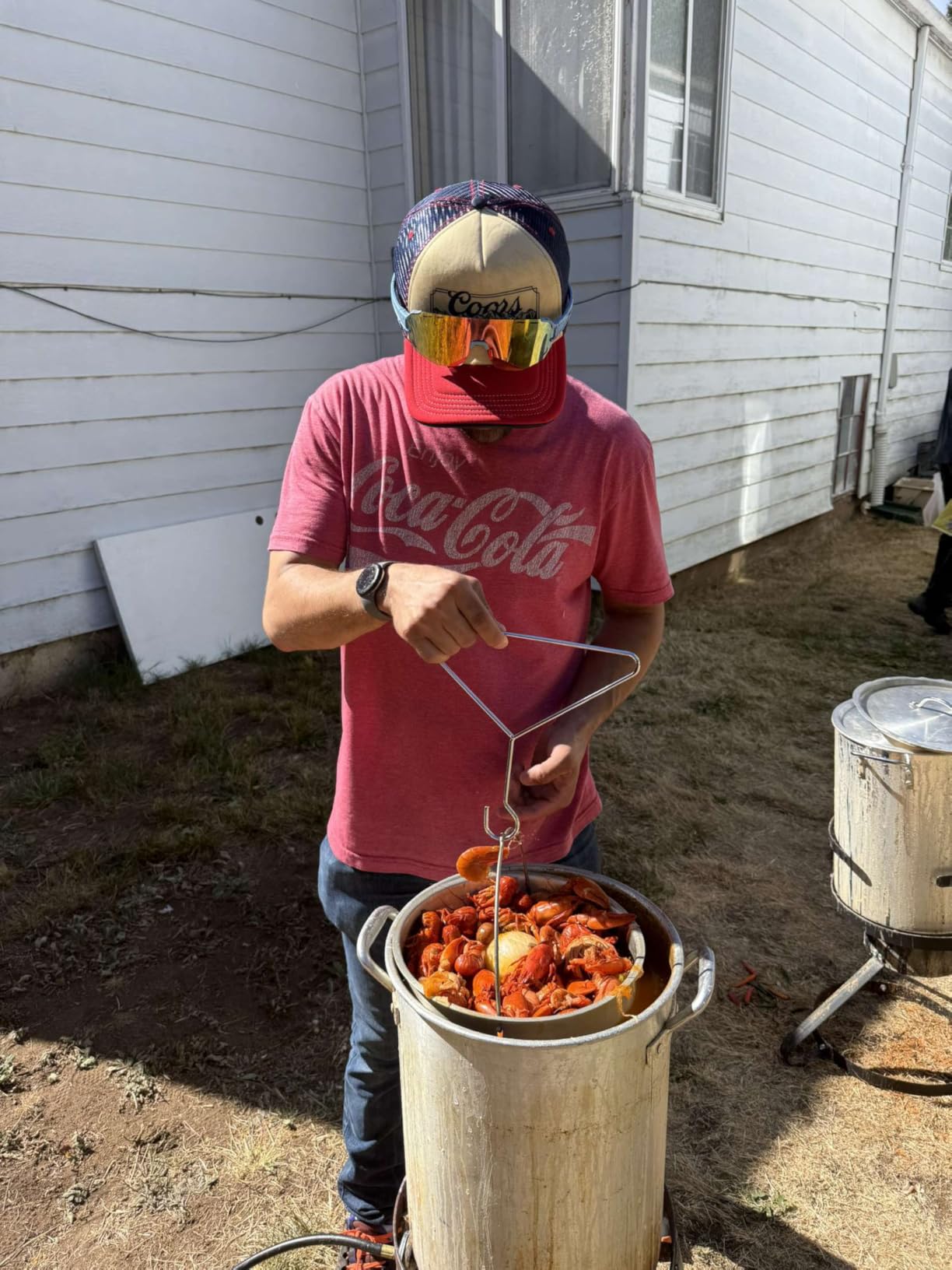 GasOne 30QT Turkey Fryer Set and Seafood Boil with Propane Gas Burner, Perforated Basket - Perfect Outdoor Cooker for Crawfish, Crab, Shrimp, Lobster, and Frying - Complete Outdoor Cooking Kit customer photo 1