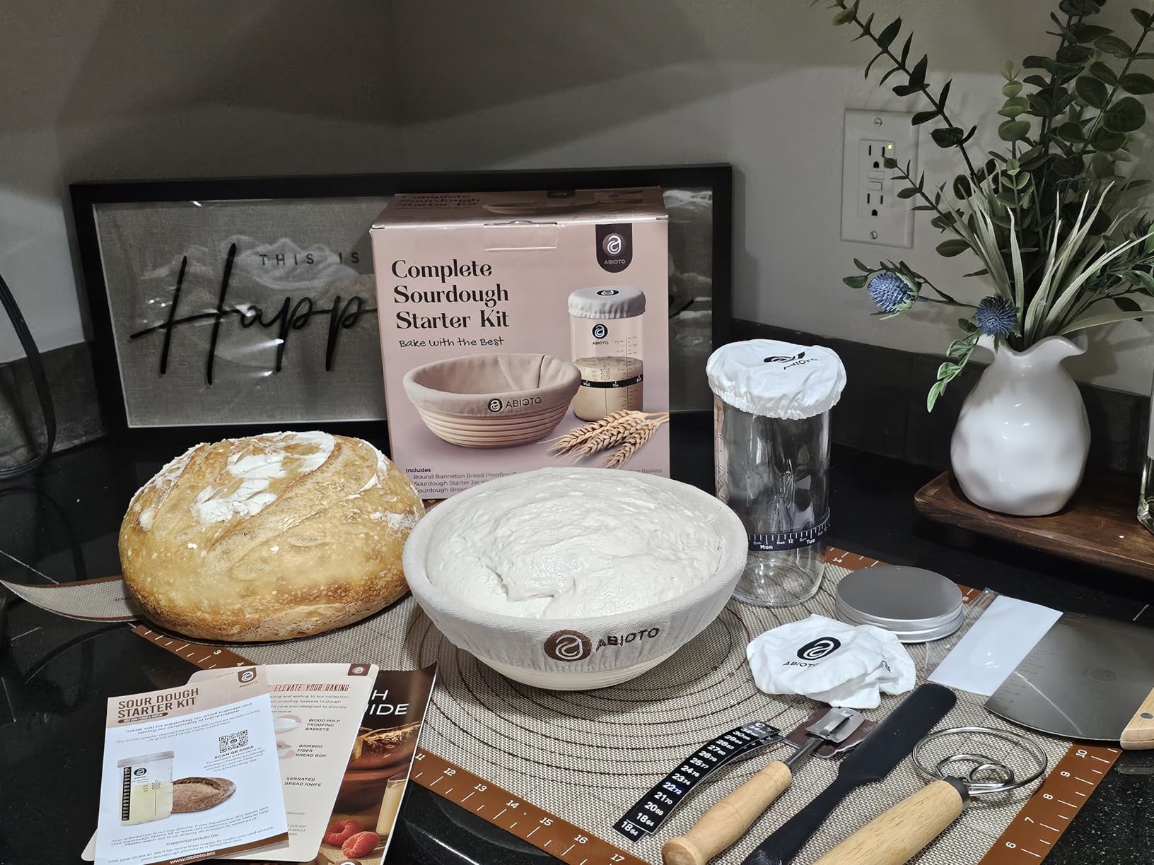 ABIOTO Sourdough Bread Proofing Baskets and Baking Supplies - 14-Piece Kit customer photo 2
