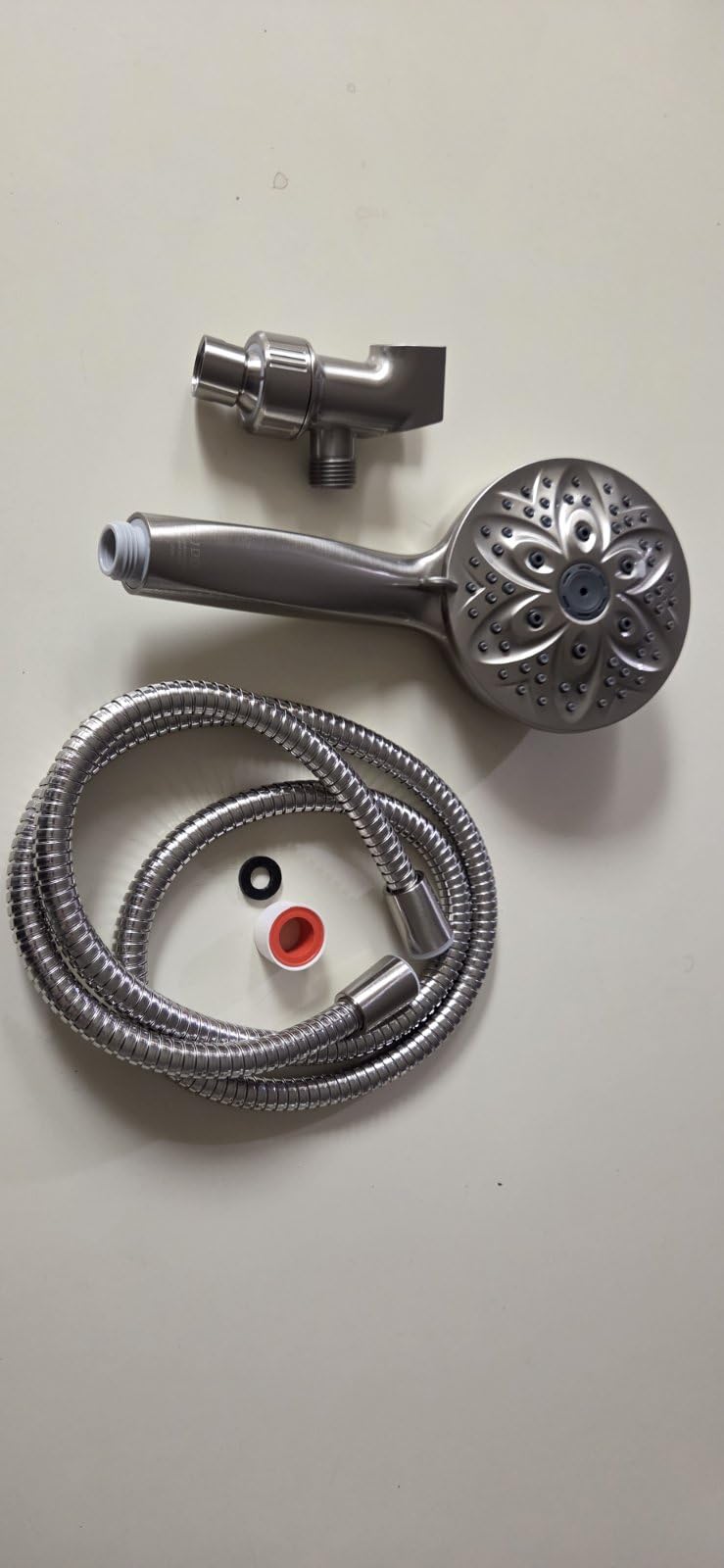 JDO High‑Pressure 6‑Setting Handheld Shower Head, 4.7 Inch Chrome Premium customer photo 1