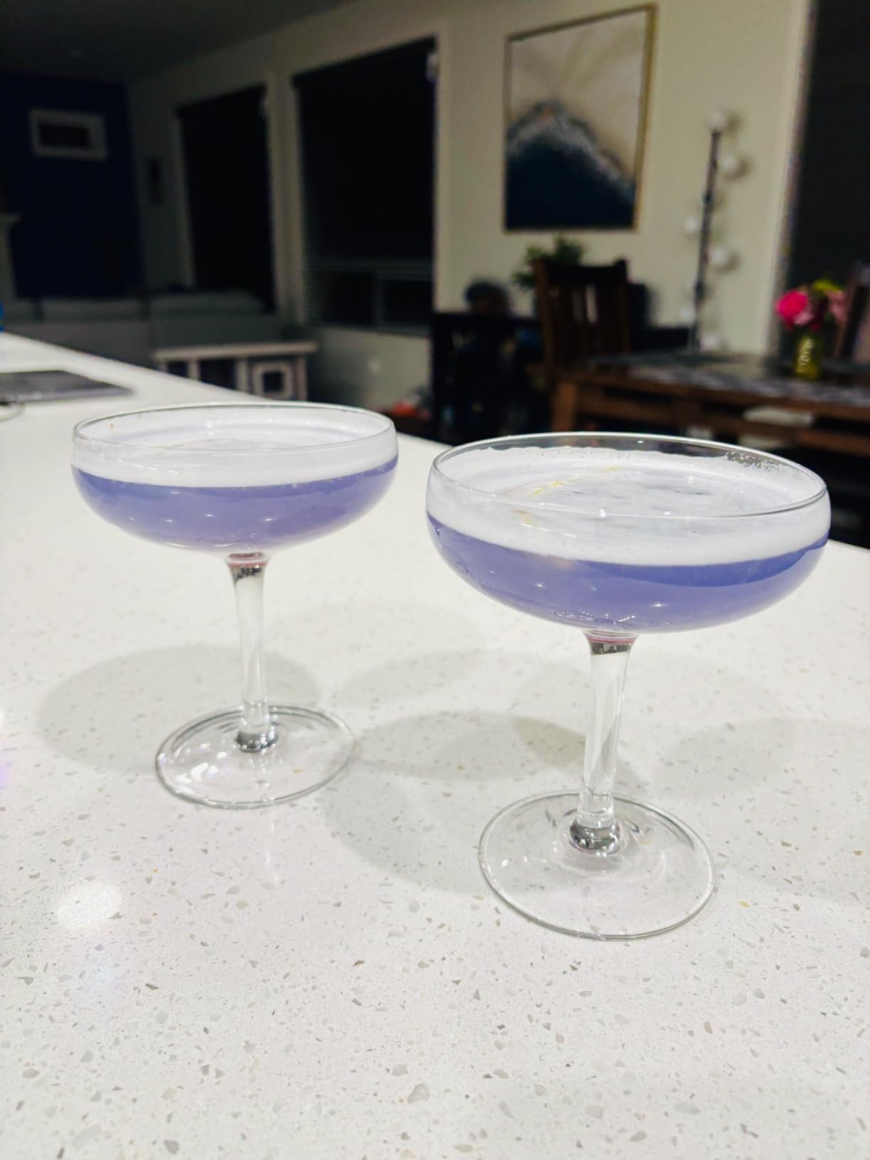 VEMACITY - Elegant Espresso Martini Glasses Set of 4 (10oz) - Classic Coupe Glasses for Martinis, Champagne, Margaritas | Handblown Crystal Cocktail Glassware | Ideal for Martinis and Cocktails customer photo 2