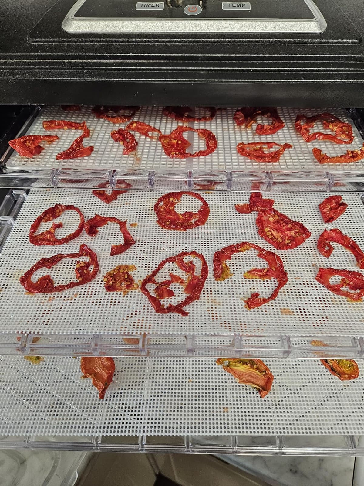 Silicone Dehydrator Sheets 14x14 Inch (12 Pack) - Reusable Non-Stick Mesh Dehydrator Mats, BPA-Free Food-Grade Tray Liners, Cut-to-Fit Dehydrator Accessories for Jerky, Fruit & Herbs by Lova customer photo 2