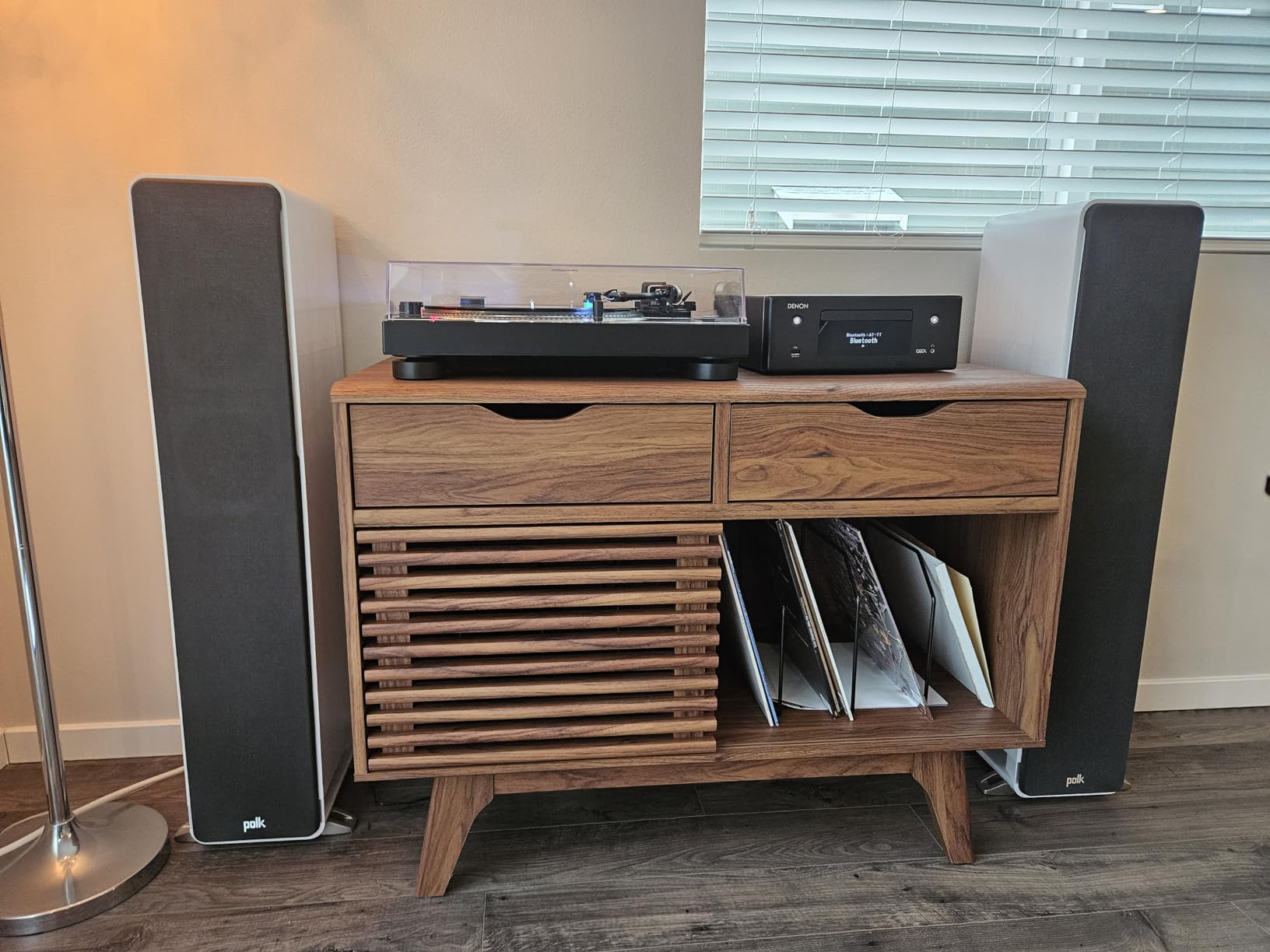 Polk Audio Signature Elite ES50 Tower Speaker, Single, Contemporary Walnut | Hi-Res Certified, Dolby Atmos & DTS:X Compatible, 1