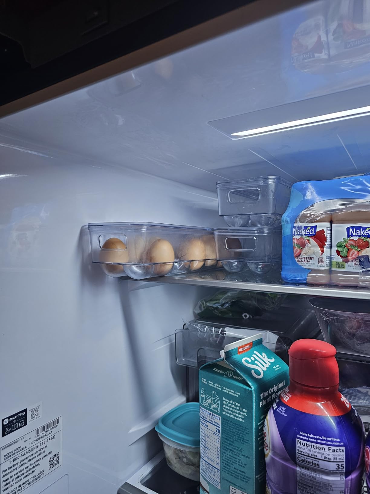 Utopia Home Egg Holder for Fridge, Stackable Egg Container, 2 Pack, Clear | With Lid and Handle, For Refrigerator Organization customer photo 2