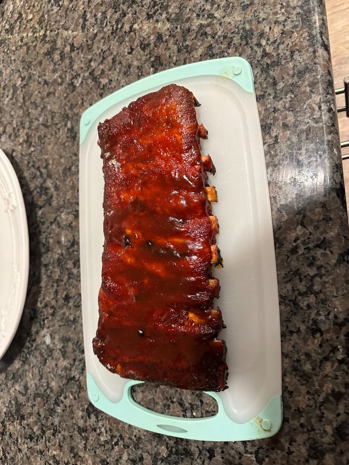 Pit Boss 3-Series Gas Vertical Smoker, Red Hammertone - 10773 customer photo 2