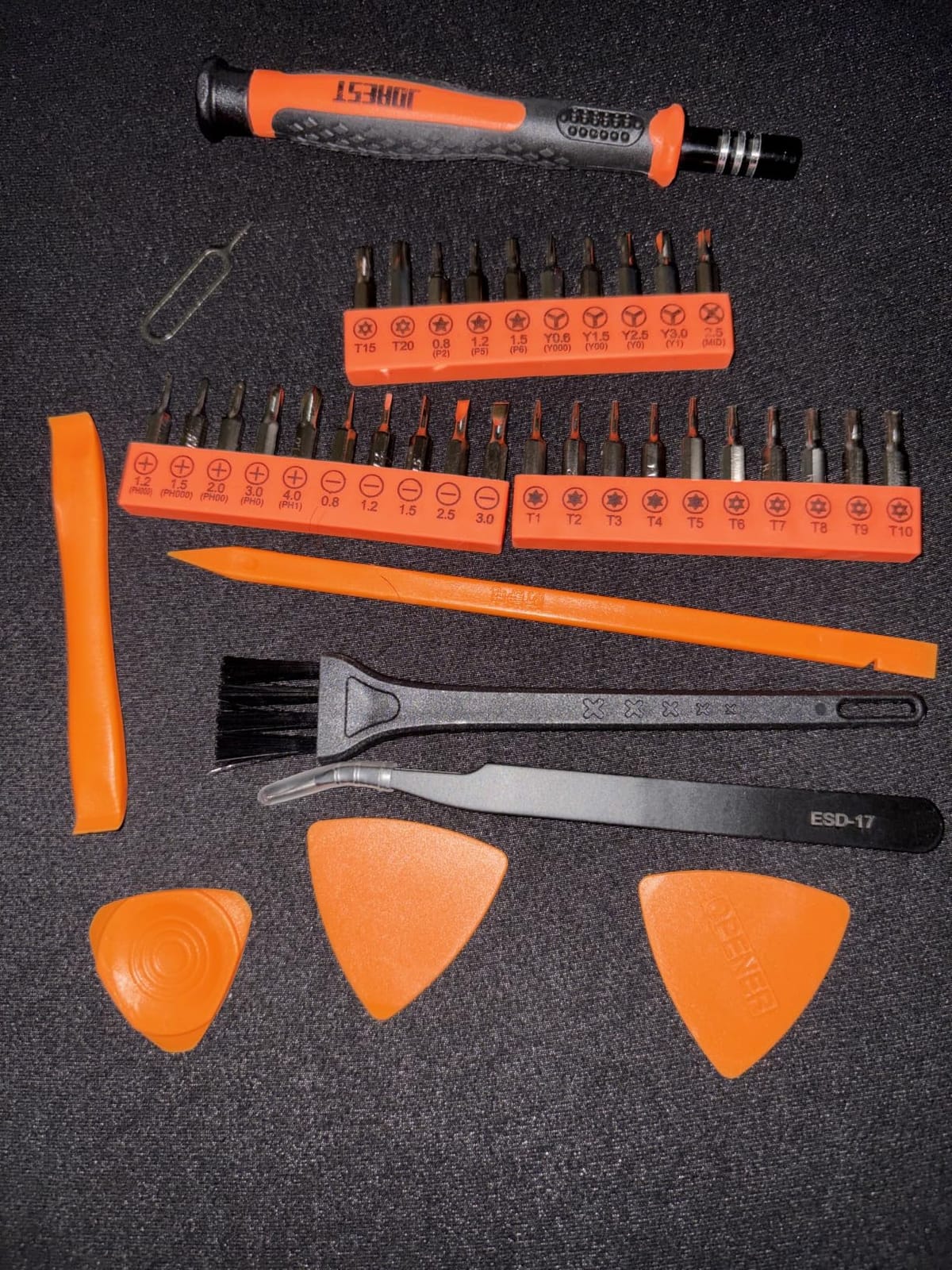 JOREST Small Precision Screwdriver Set with Torx Triwing Phillips, Mini Repair Tool Kit for Macbook, Computer, Laptop, PC, iPhone, PS5, Xbox, Switch, Glasses, Watch, Ring Doorbell, Electronics customer photo 1