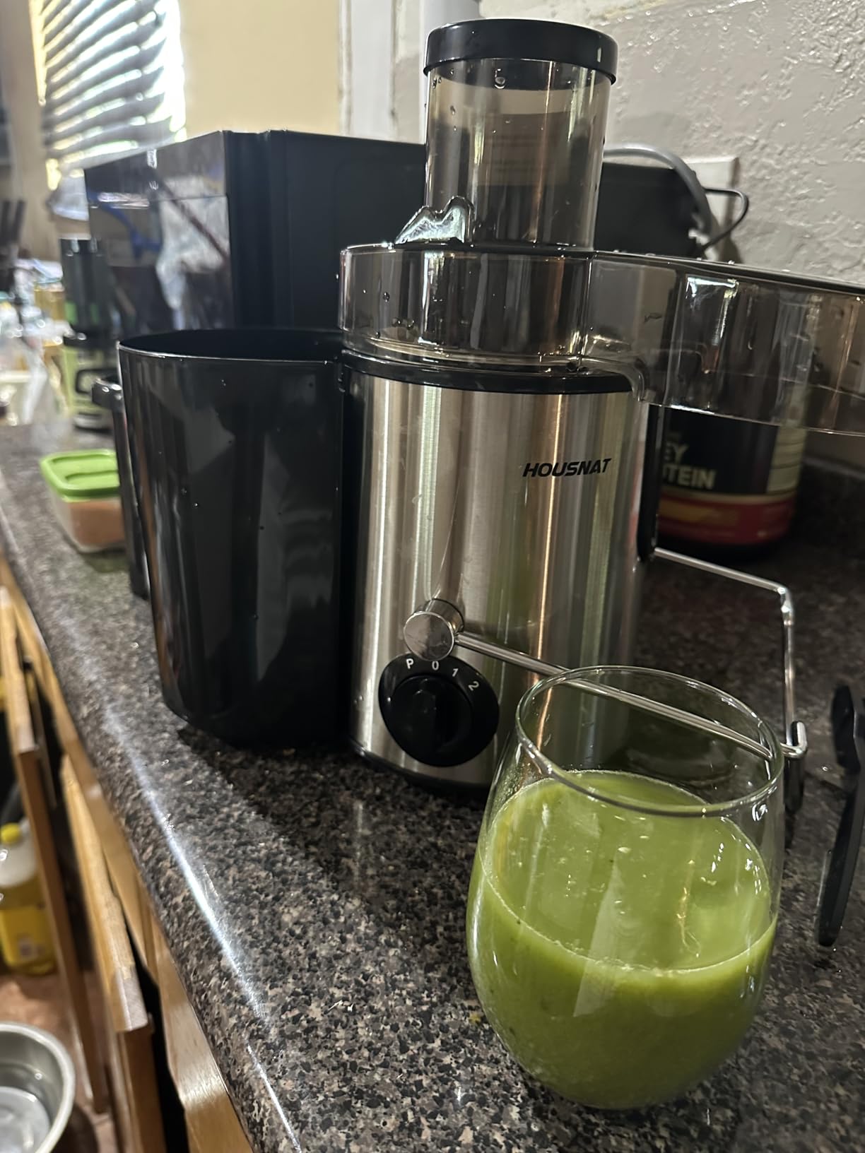 HOUSNAT Juicer Machines for Whole Fruit and Vegetables, 3 Speed Setting customer photo 2