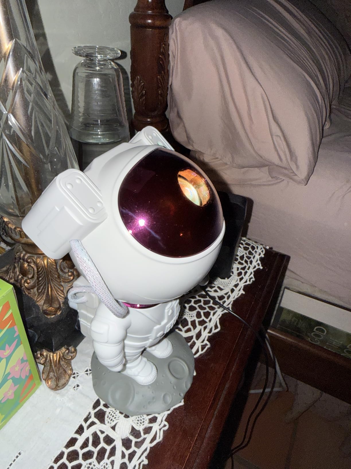 Star Projector Galaxy Night Light - Astronaut Space Projector, Starry Nebula Ceiling LED Lamp with Timer and Remote, Kids Room Decor Aesthetic, for Christmas & Birthdays customer photo 1