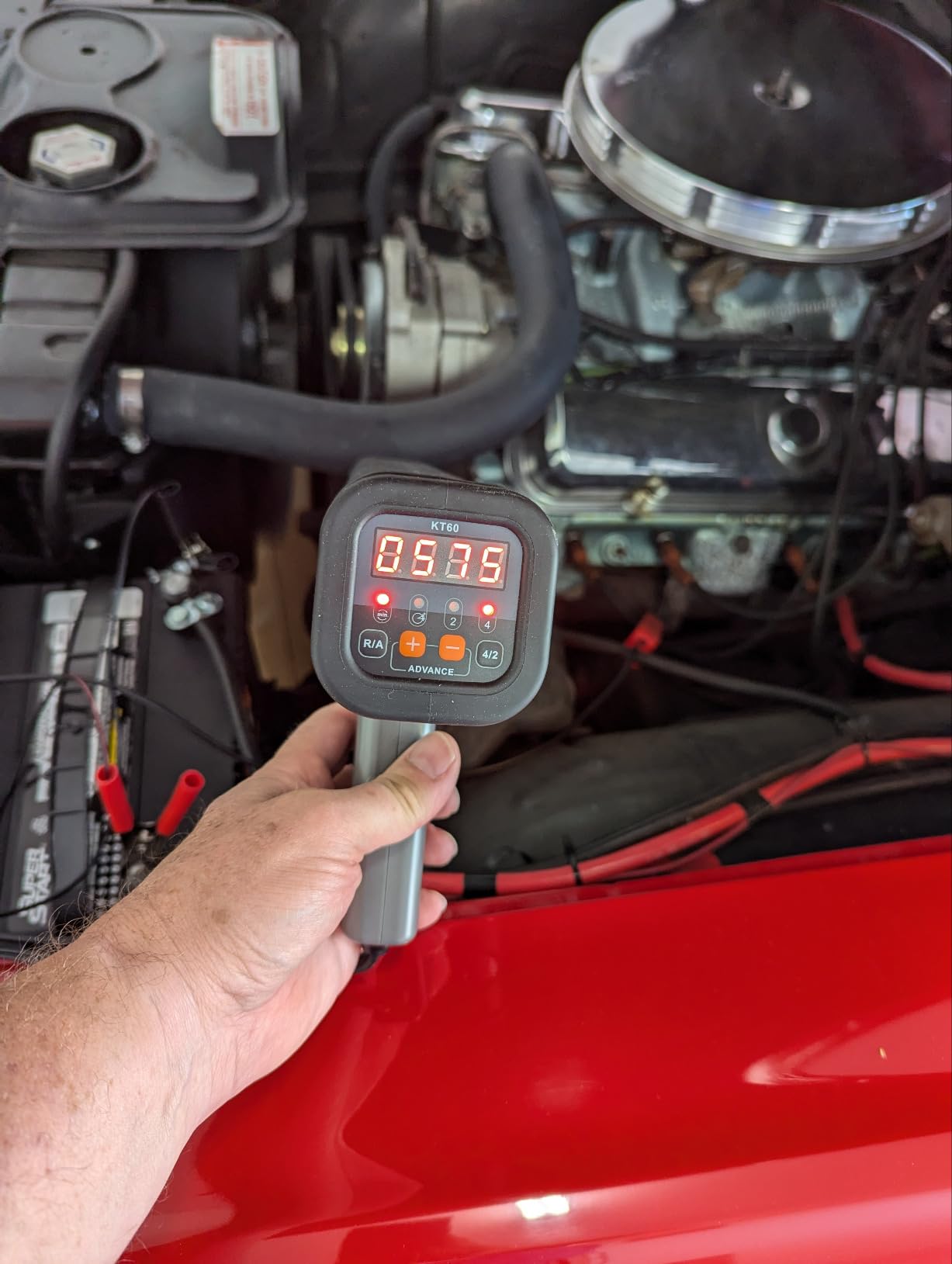 KZYEE KT60 Digital Timing Light with Tachometer & 0-90° Advance customer photo 1