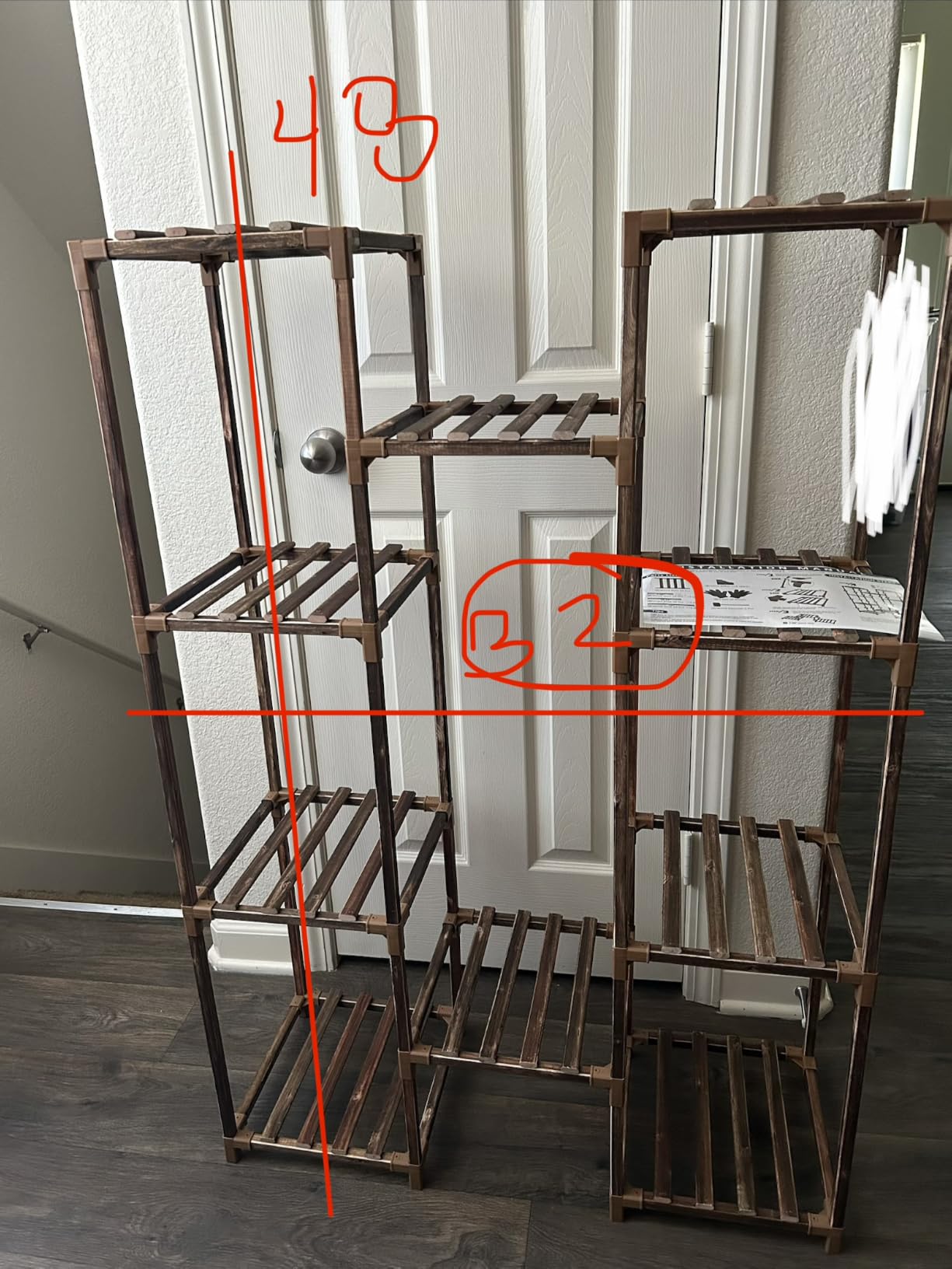Uneedem Plant Stand Indoor Outdoor, 10 Tiered Plant Shelf Wood Plant Rack | Tall Plant Holder for Multiple Plants, Large Ladder Flower Stands for Living Room Patio Balcony Garden Corner Display customer photo 1