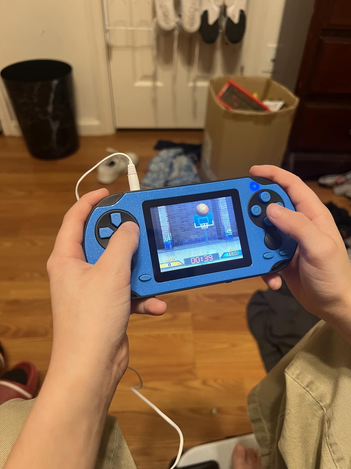 TaddToy 16 Bit Handheld Game for Kids Adults, 3.0'' Large Screen Preloaded 230 HD Classic Retro Video Games with USB Rechargeable Battery & 3 Game Cartridges for Birthday Gift for Kids 4-12 (Blue) customer photo 2