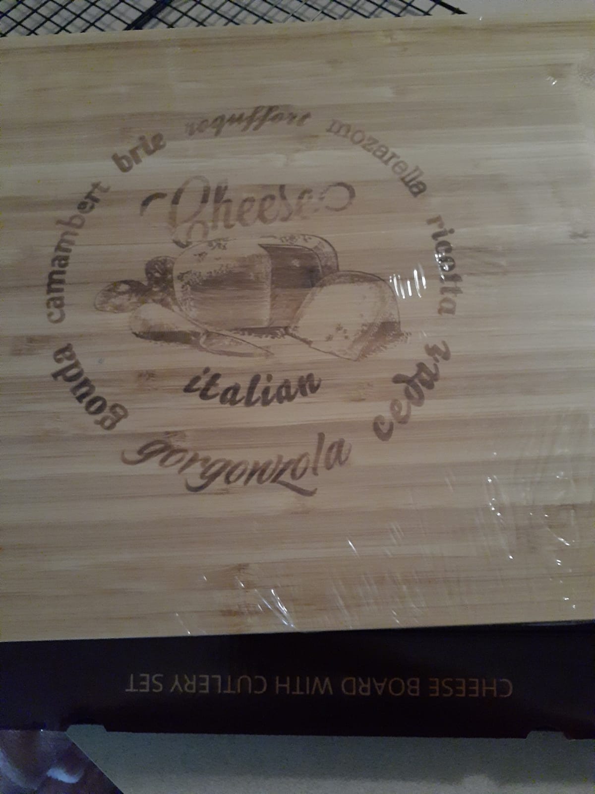 ROYAL CRAFT WOOD Bamboo Cheese Board and Knife Set with Charcuterie Board & Serving Tray with Appetizer Plates & Side Trays (17.5 x 13) customer photo 1