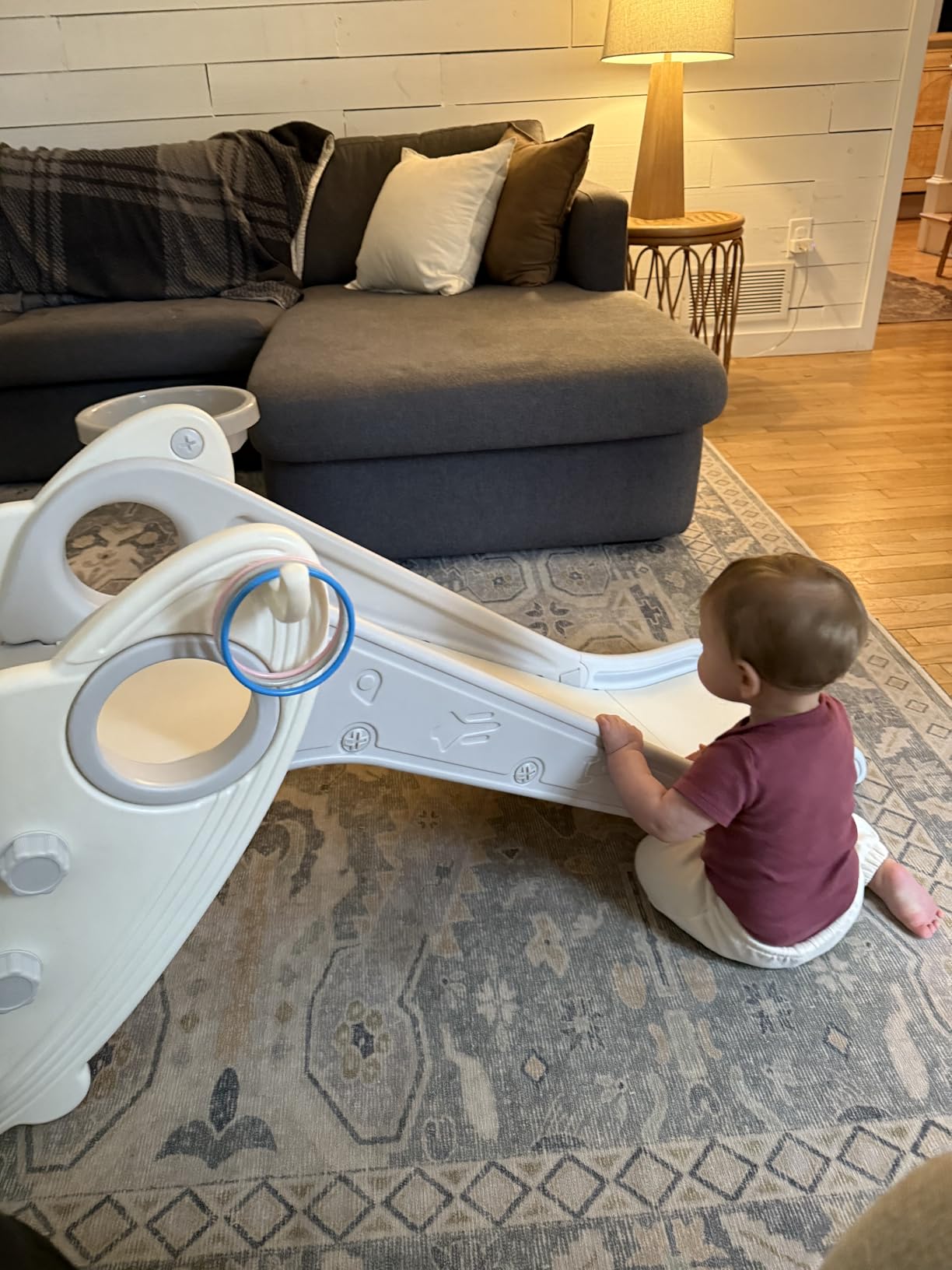 Onasti Kids Slide for Toddlers Age 1-3 with Basketball Hoop & Ring Game customer photo 2