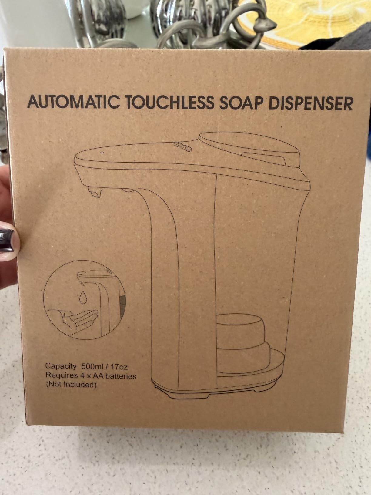 Automatic Soap Dispenser, 17oz Touchless Liquid Dish Soap Dispenser Kitchen customer photo 1