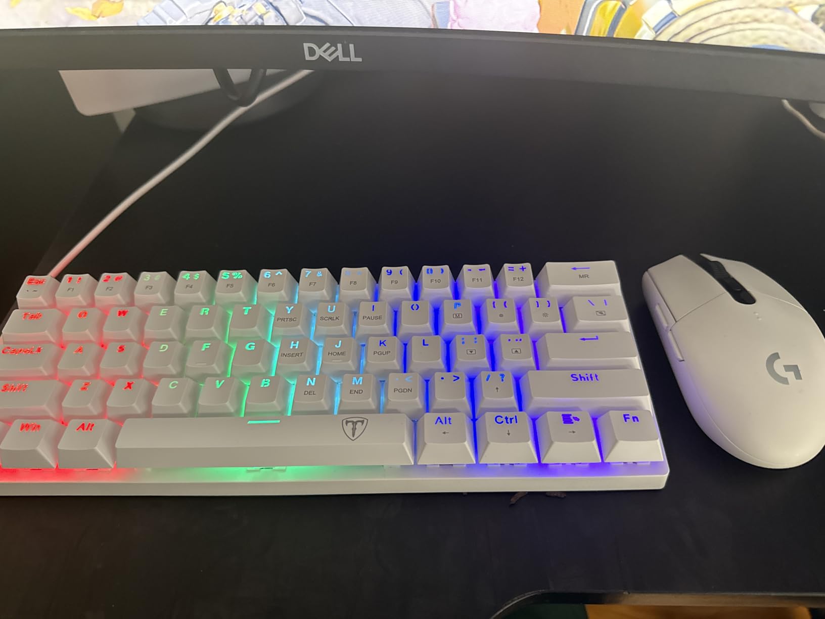 60% Wired Mechanical Gaming Keyboard with Blue Switches, LED Backlit customer photo 2