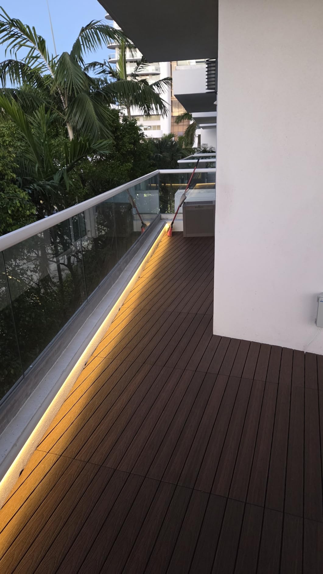 NewTechWood UltraShield Naturale 1 ft. x 3 ft. Quick Deck Outdoor Composite Deck Tile in Brazilian Ipe (15 sq. ft. Per Box) customer photo 1