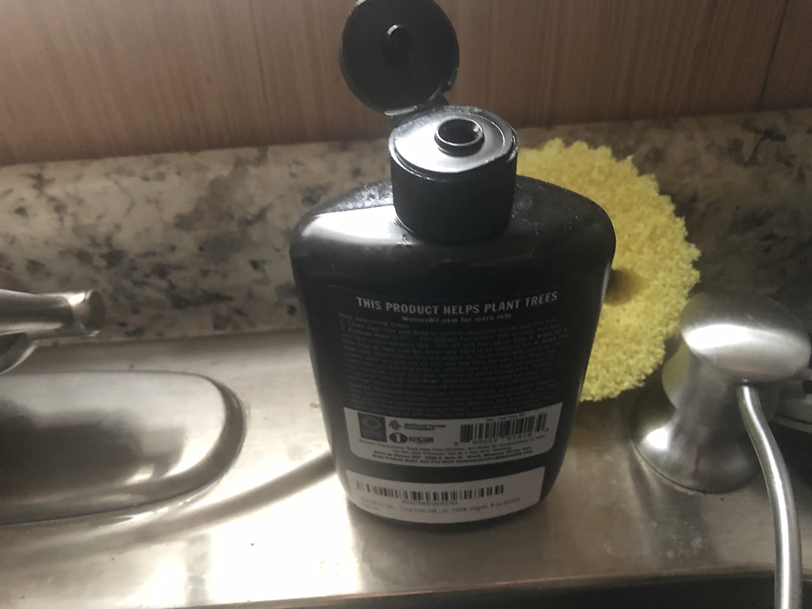 WALRUS OIL - Cast Iron Oil, High Smoke Point Safflower Oil for Seasoning, Maintaining Cast Iron. 100% Natural & Vegan, NSF Certified, 8 oz customer photo 2