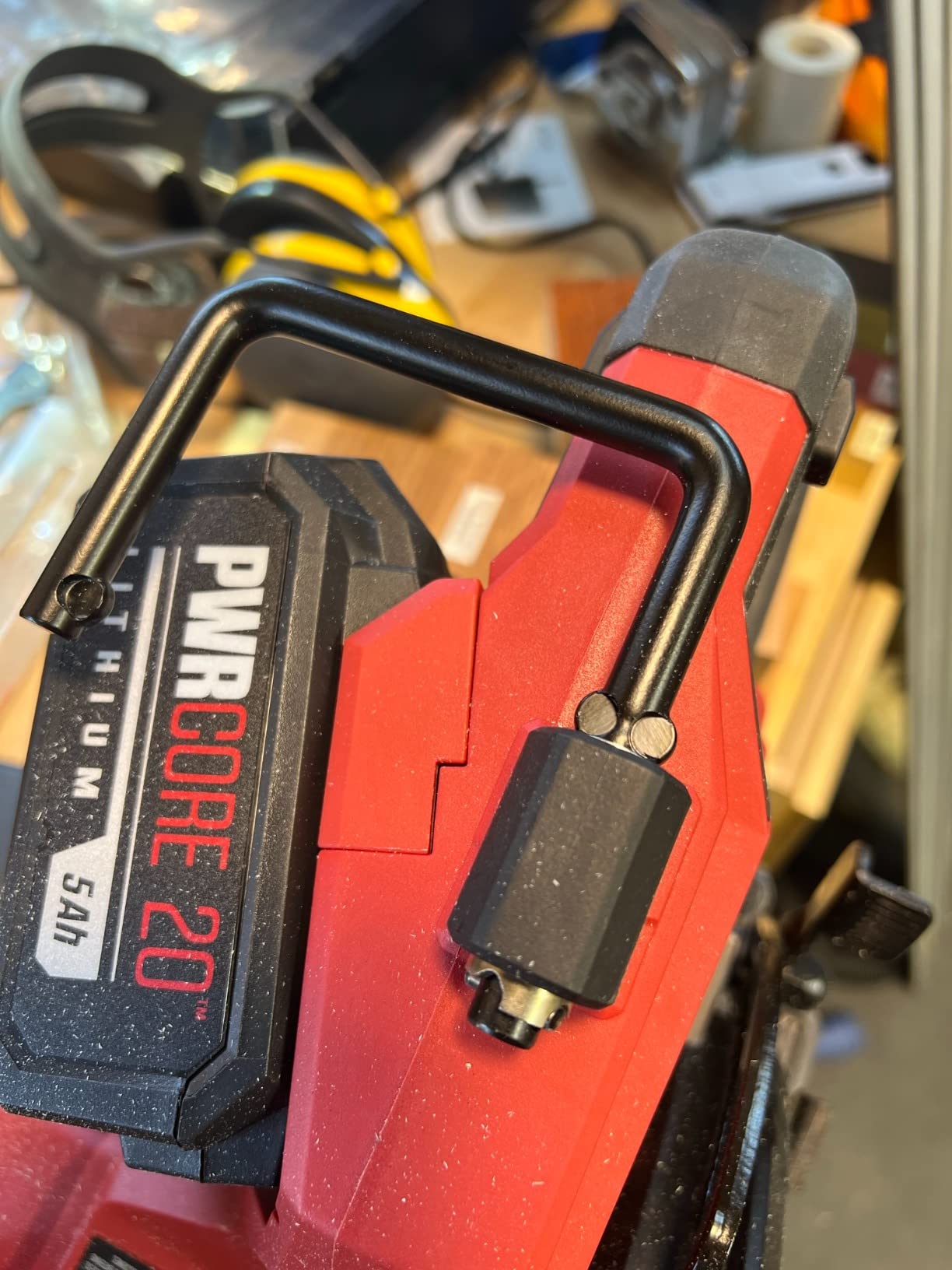 SKIL 2x20V PWR CORE 20 Brushless 7-1/4” Rear Handle Circular Saw Kit Includes Two 5.0Ah Batteries and Dual Port Auto PWR Jump Charger-CR5429B-20, Red customer photo 2