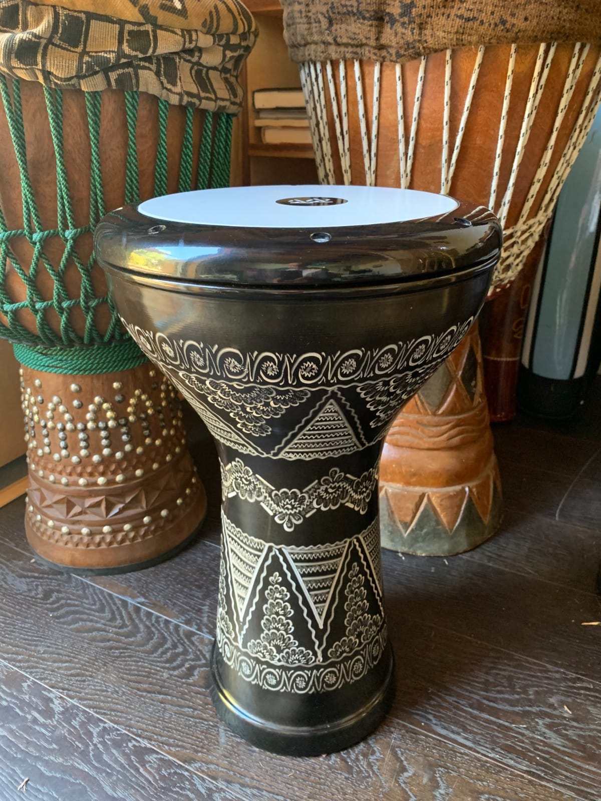 The 17'' Wave Zaza Percussion Egyptian Style Darbuka Doumbek (Copper) customer photo 2