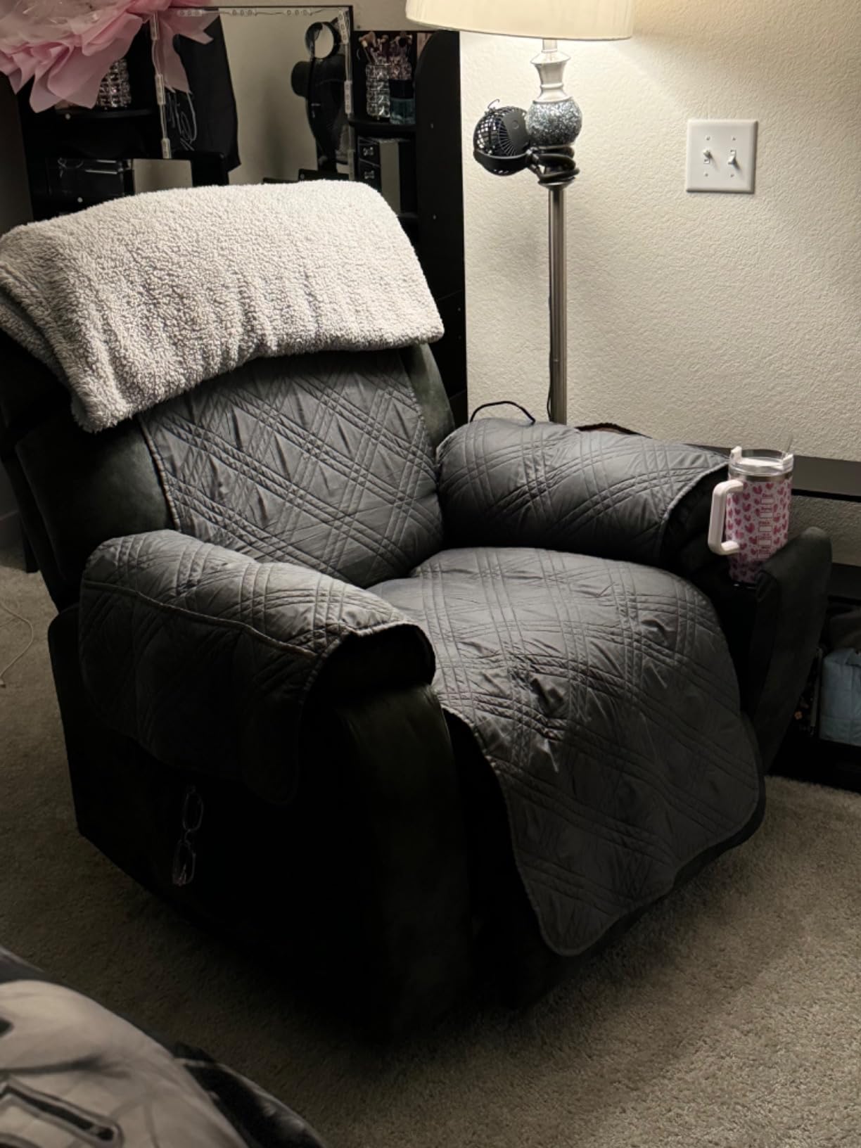 CANMOV Large Power Lift Recliner Chair with Massage, Heat, and USB for Elderly, Overstuffed Wide Recliners, Heavy Duty and Safety Motion Reclining Mechanism, Gray customer photo 2