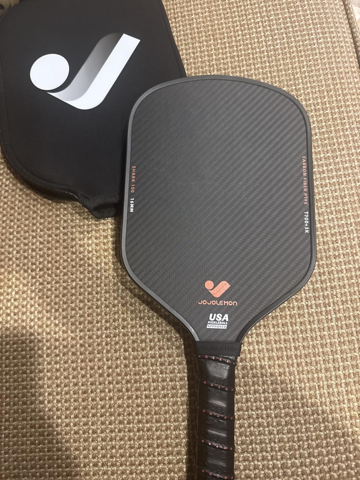 JOOLA Ben Johns Hyperion Pickleball Paddle - Select Raw Carbon Surface or Carbon Abrasion Surface for Increased Power and Spin - Elongated Grip Handle - Carbon Fiber Pickleball Paddle - USAP Approved customer photo 2
