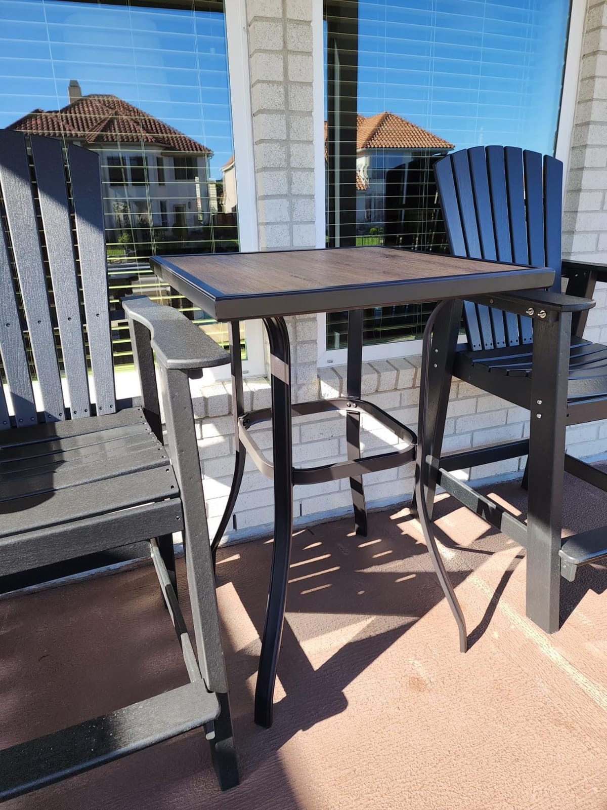 PHI VILLA Outdoor Patio Bar Set of 4,High Top Furniture Set customer photo 1